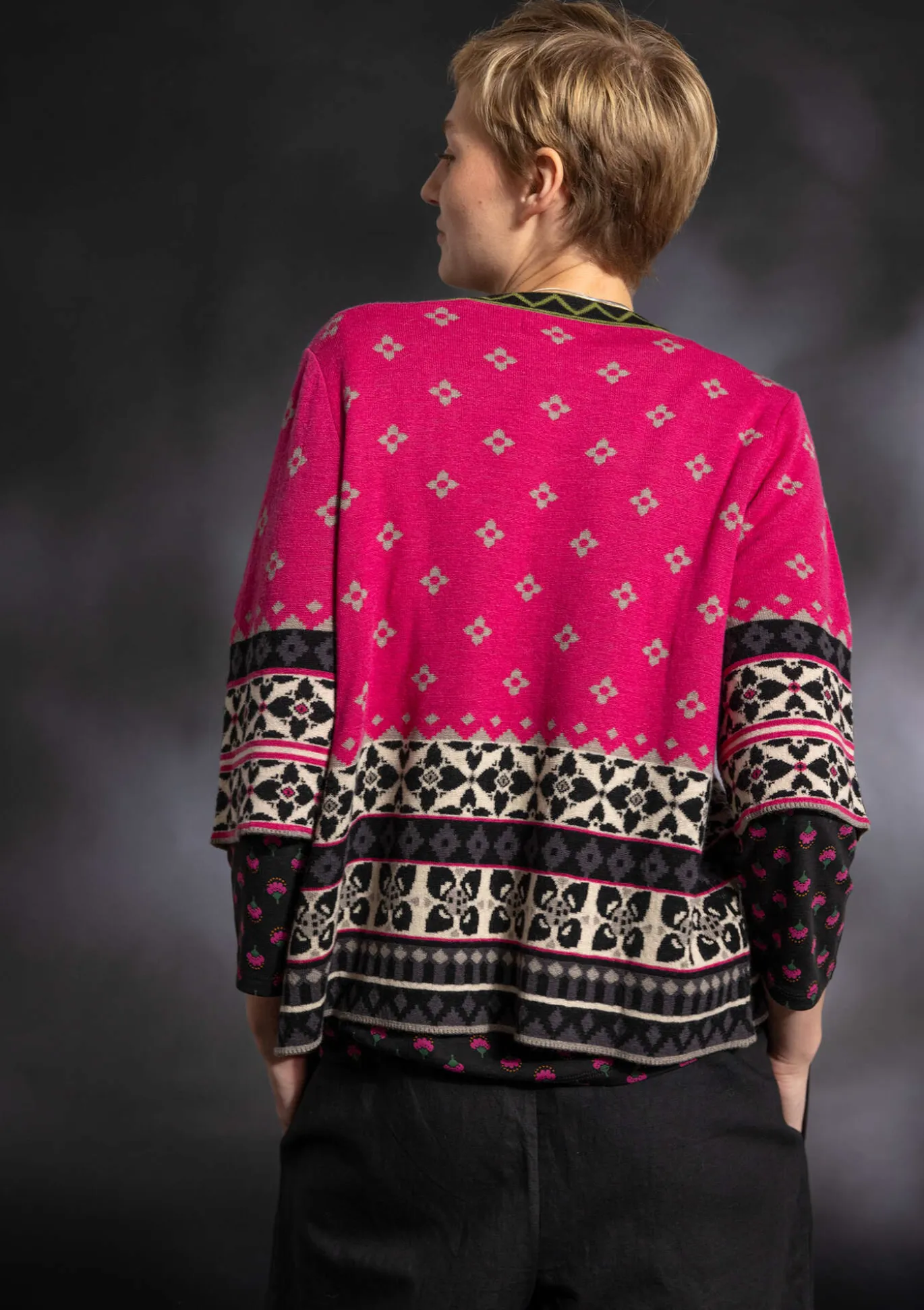 Gudrun Sjödén Strickjacke „Noon“ aus Wolle/Lyocell^ Strickjacken