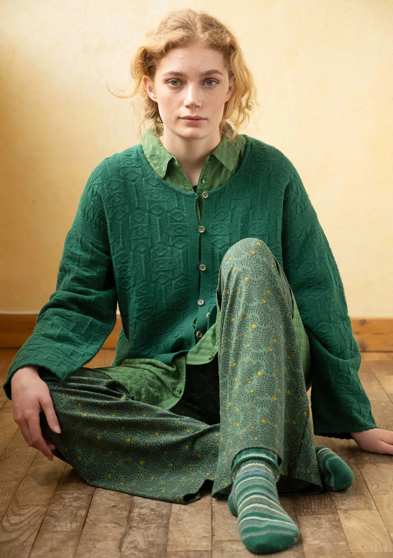 Gudrun Sjödén Strickjacke „Nova“ aus Lammwolle^ Strickjacken