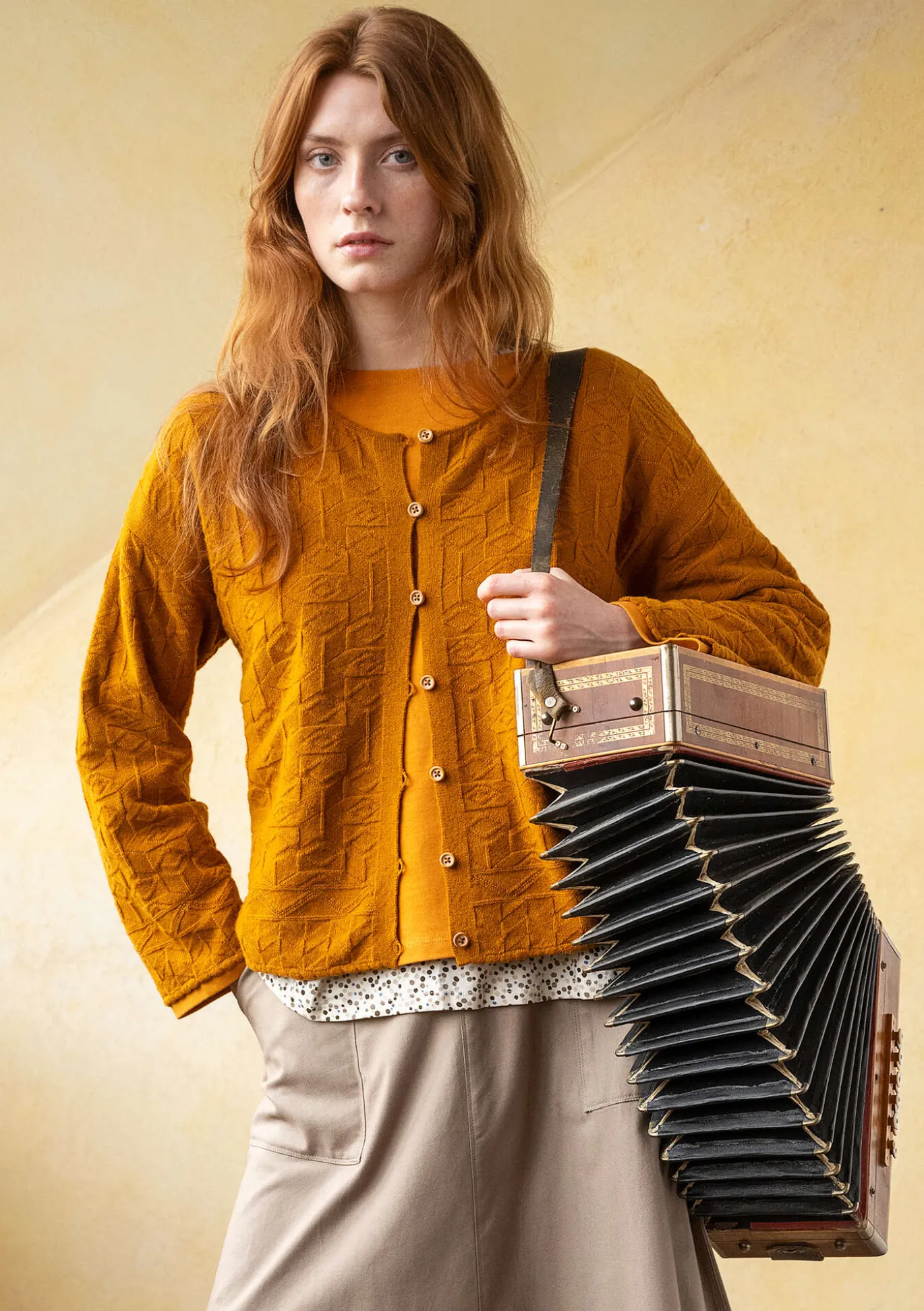 Gudrun Sjödén Strickjacke „Nova“ aus Lammwolle^ Strickjacken