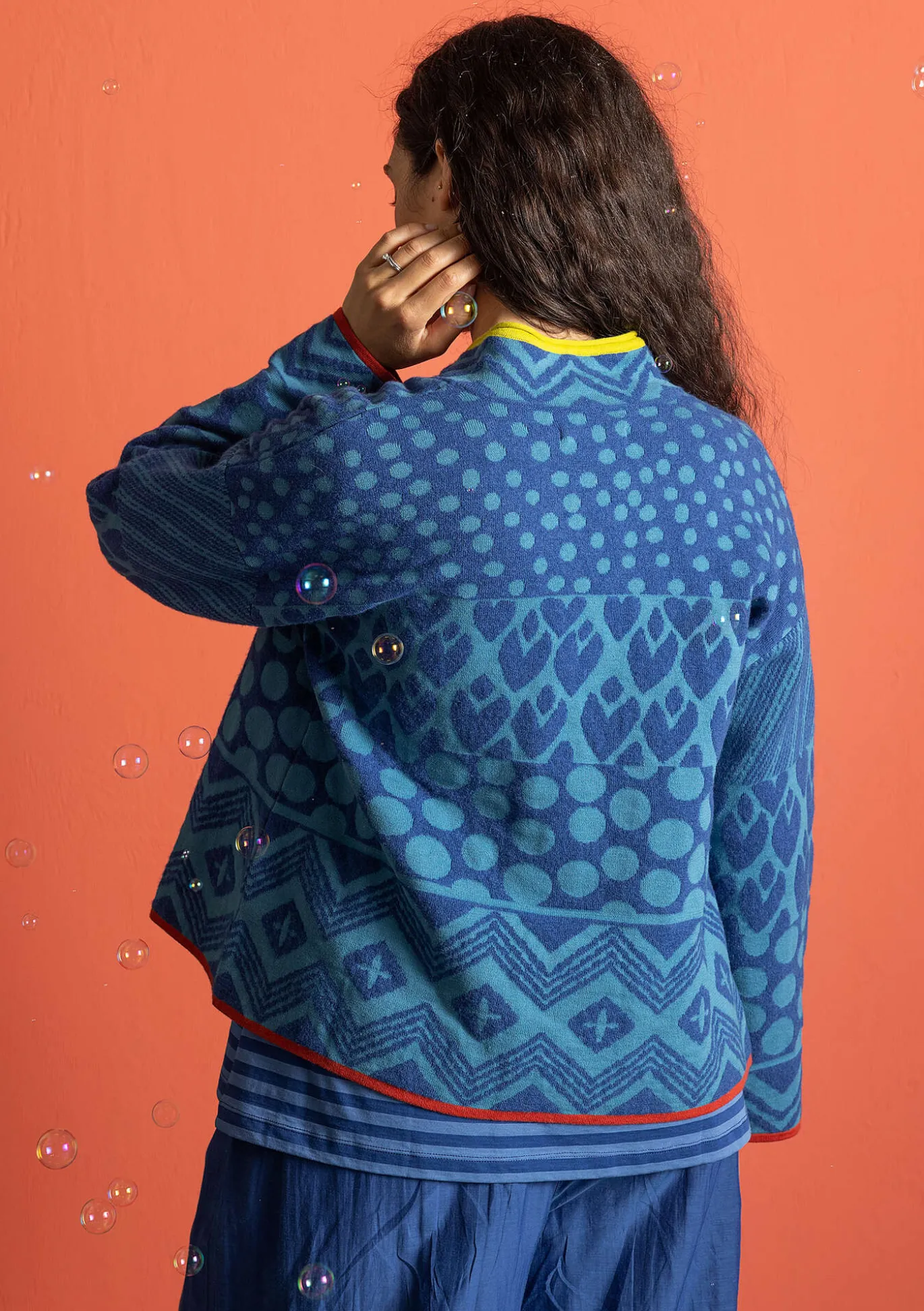 Gudrun Sjödén Strickjacke „Viktoria“ aus Baumwolle/Lammwolle^ Strickjacken