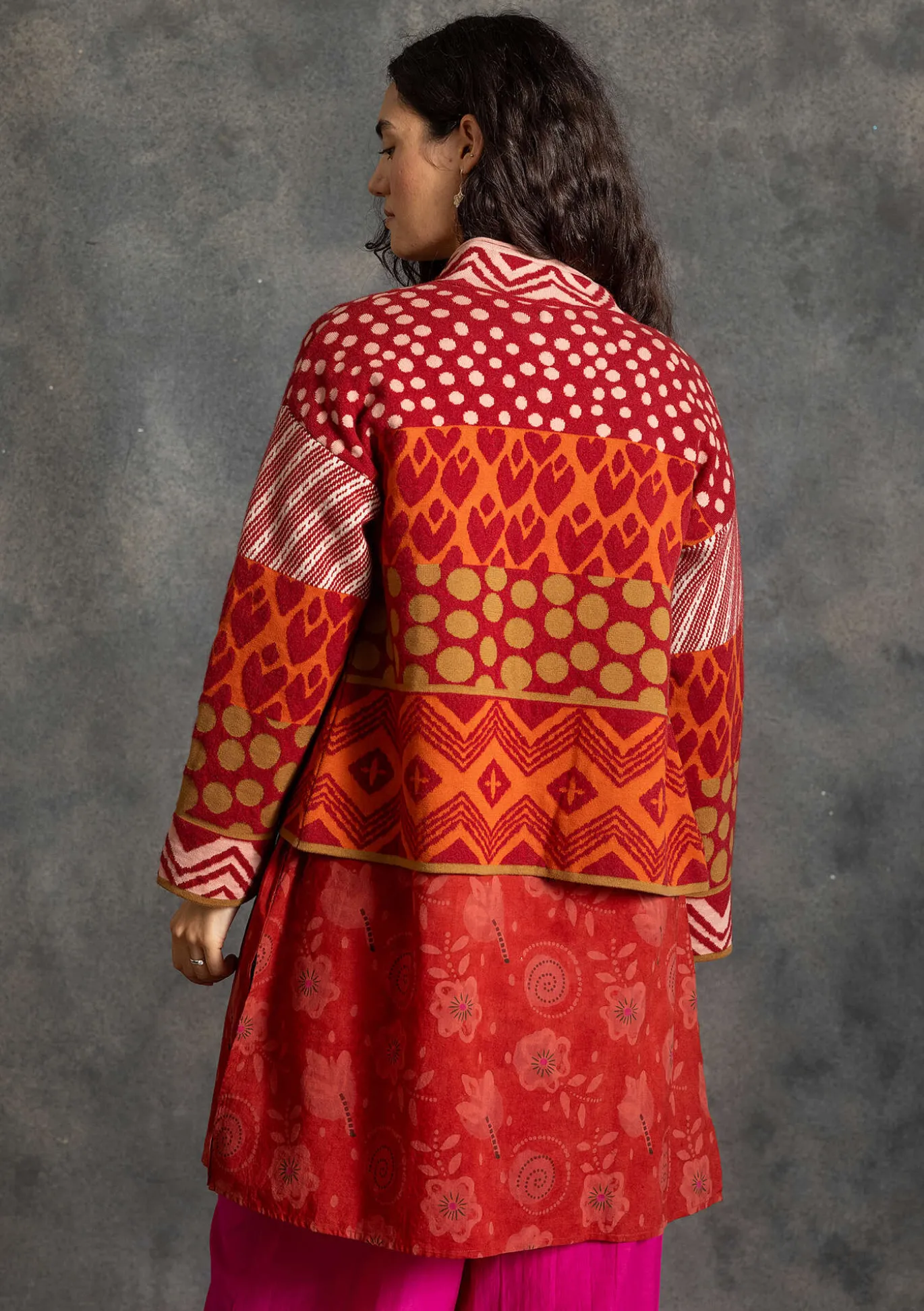 Gudrun Sjödén Strickjacke „Viktoria“ aus Baumwolle/Lammwolle^ Strickjacken