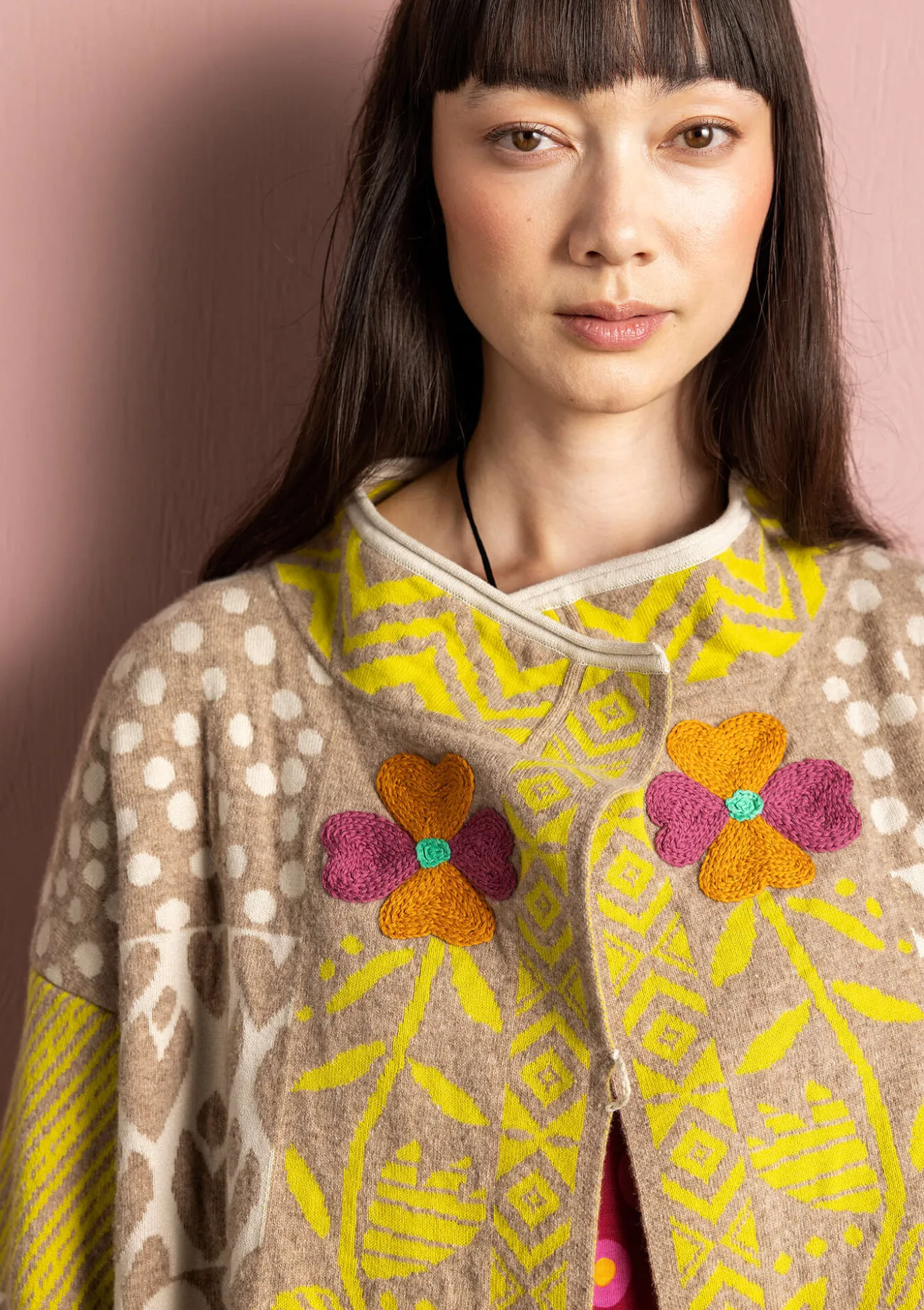 Gudrun Sjödén Strickjacke „Viktoria“ aus Baumwolle/Lammwolle^ Strickjacken