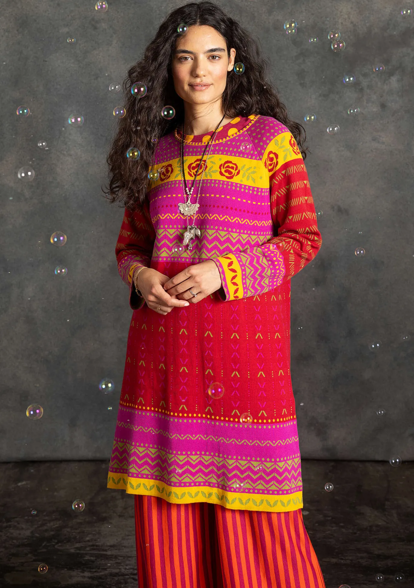Gudrun Sjödén Strickkleid „Kajsa“ aus Bio-/Recycling-Baumwolle^ Kleider