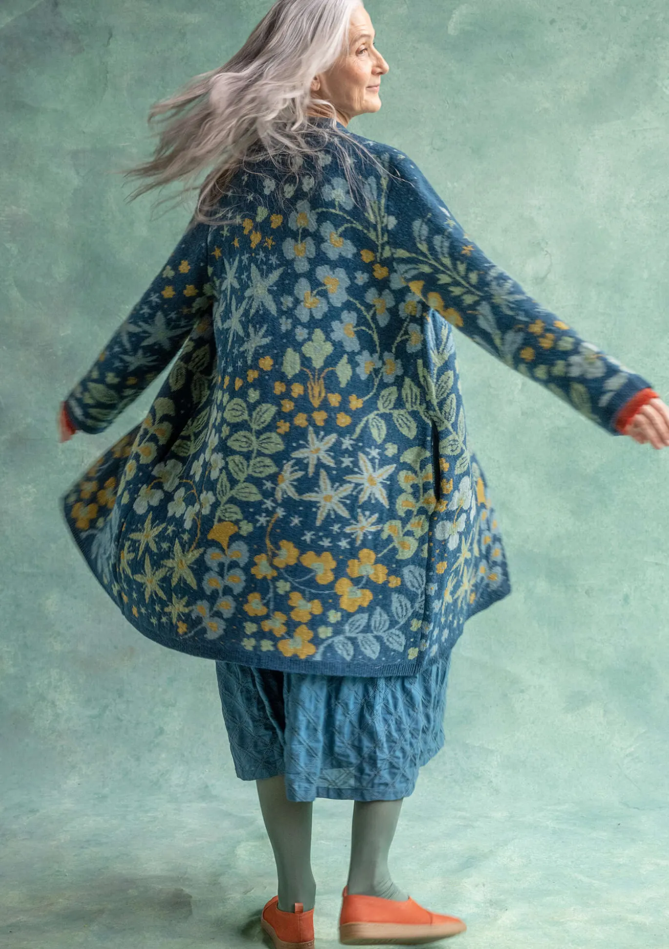 Gudrun Sjödén Strickmantel „Saga“ aus Recycling-Wolle^ Jacken & Mäntel | Strickjacken