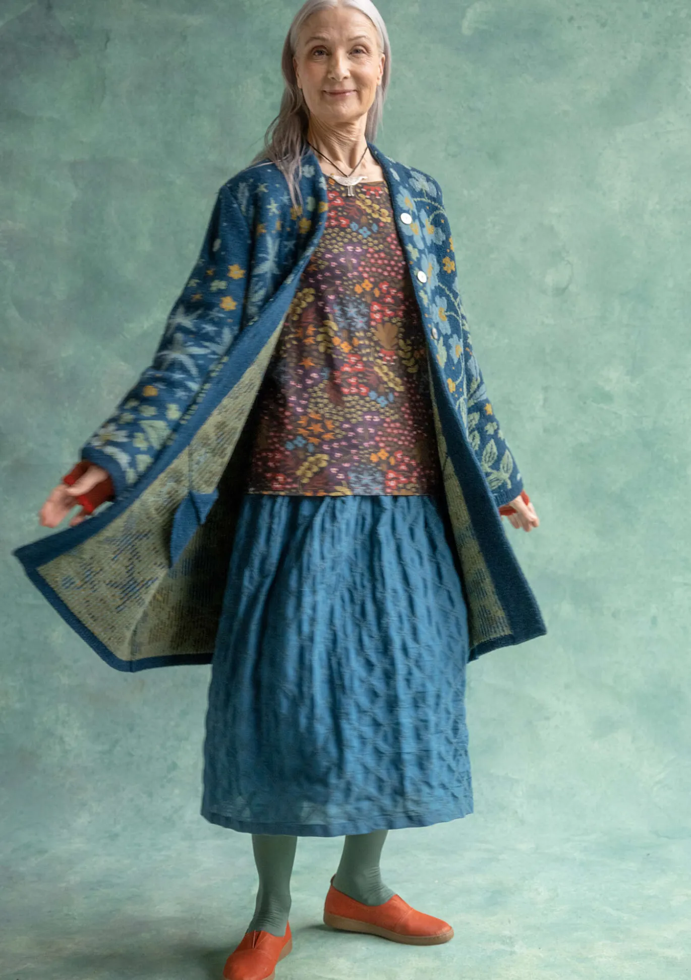 Gudrun Sjödén Strickmantel „Saga“ aus Recycling-Wolle^ Jacken & Mäntel | Strickjacken