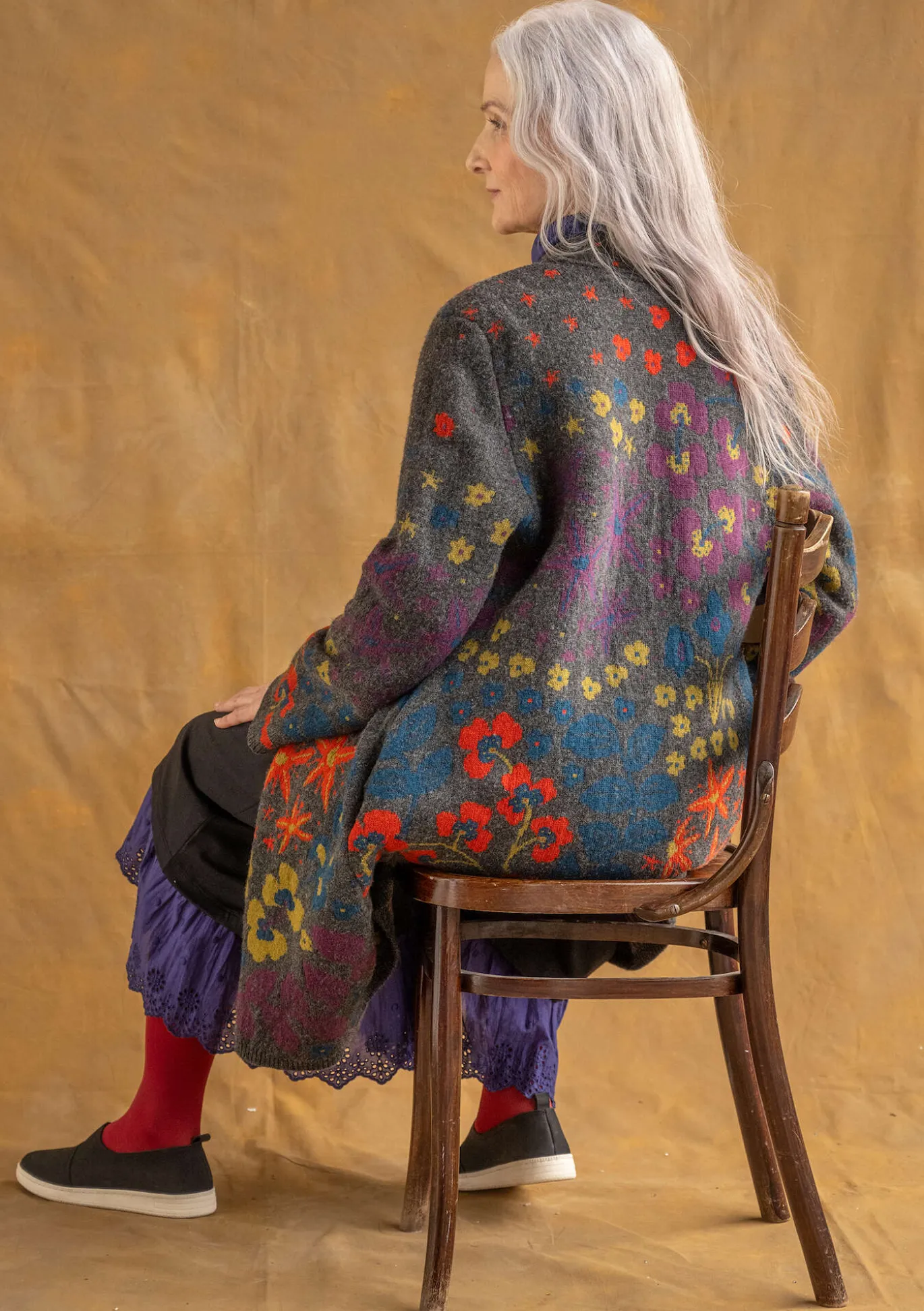 Gudrun Sjödén Strickmantel „Saga“ aus Recycling-Wolle^ Jacken & Mäntel | Strickjacken