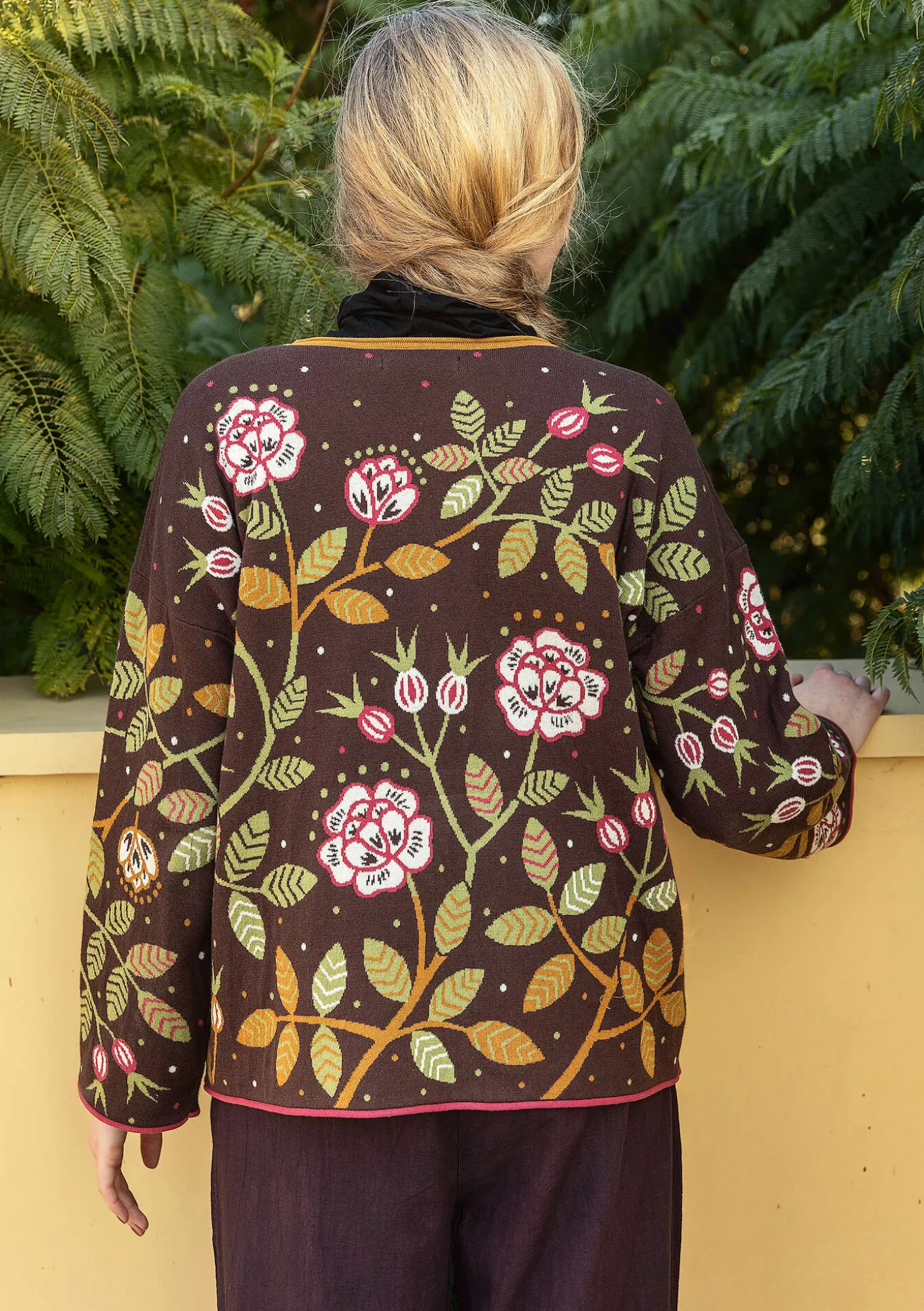 Gudrun Sjödén Strickpullover „Nyponros“ aus Bio-/Recycling-Baumwolle^ Pullover & Shirts