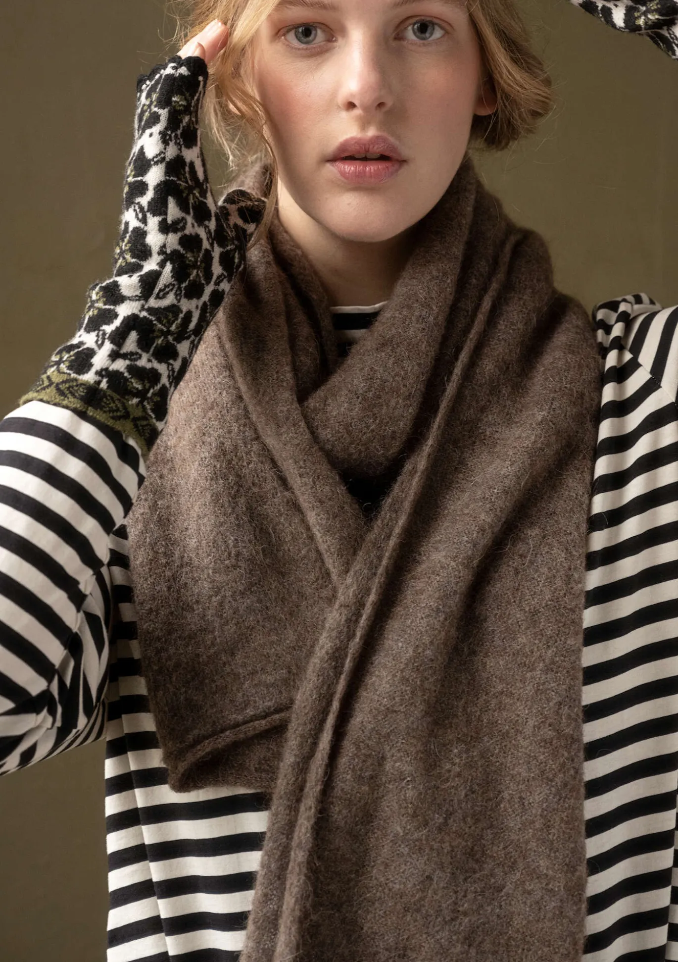 Gudrun Sjödén Strickschal aus Alpakagemisch^ Accessoires | Schals Und Tücher