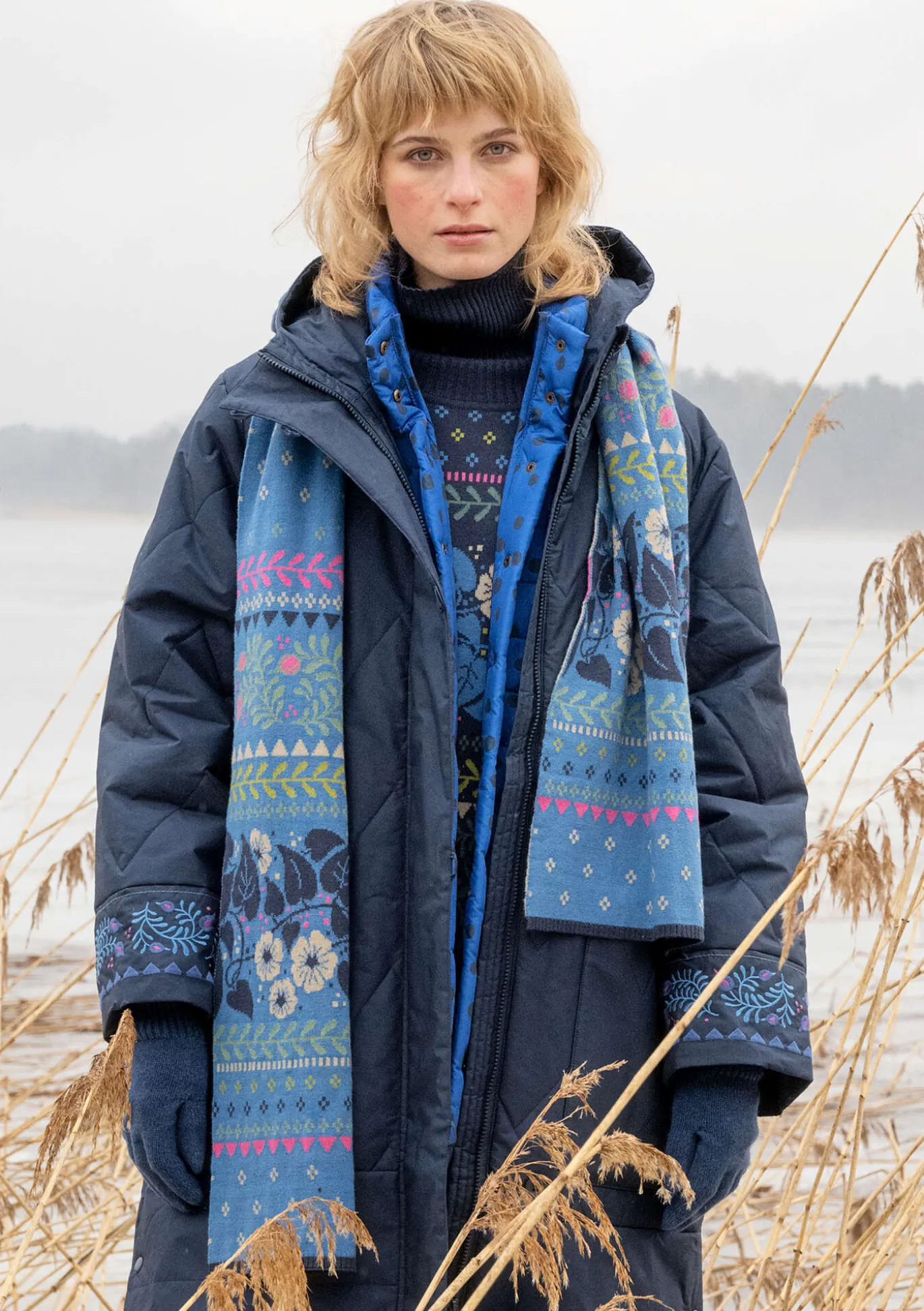 Gudrun Sjödén Strickschal „Borealis“ aus Bio- und Recycling-Baumwolle/Wolle^ Accessoires | Schals Und Tücher