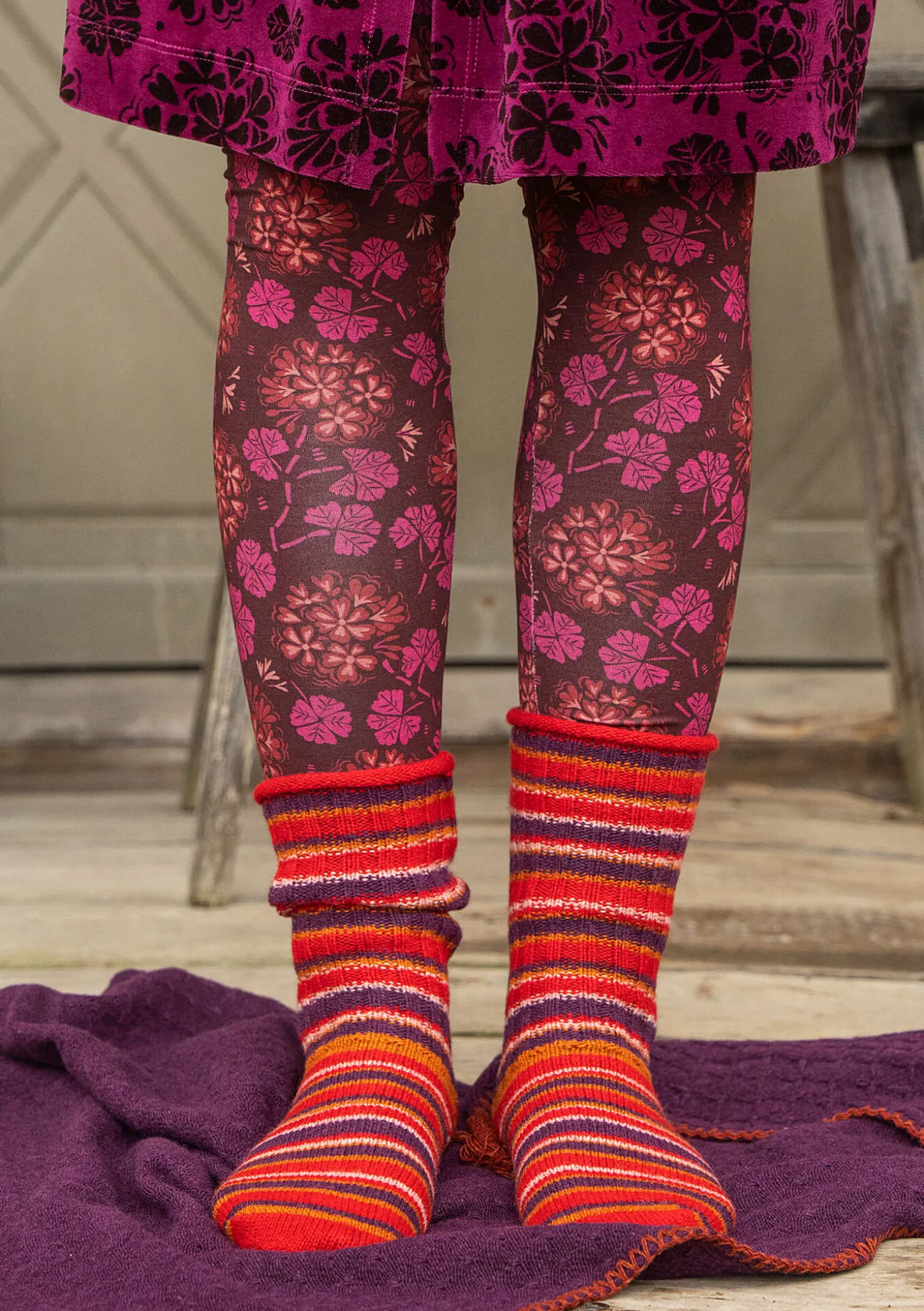 Gudrun Sjödén Stricksocken aus Lammwolle/Recycling-Wolle^ Accessoires