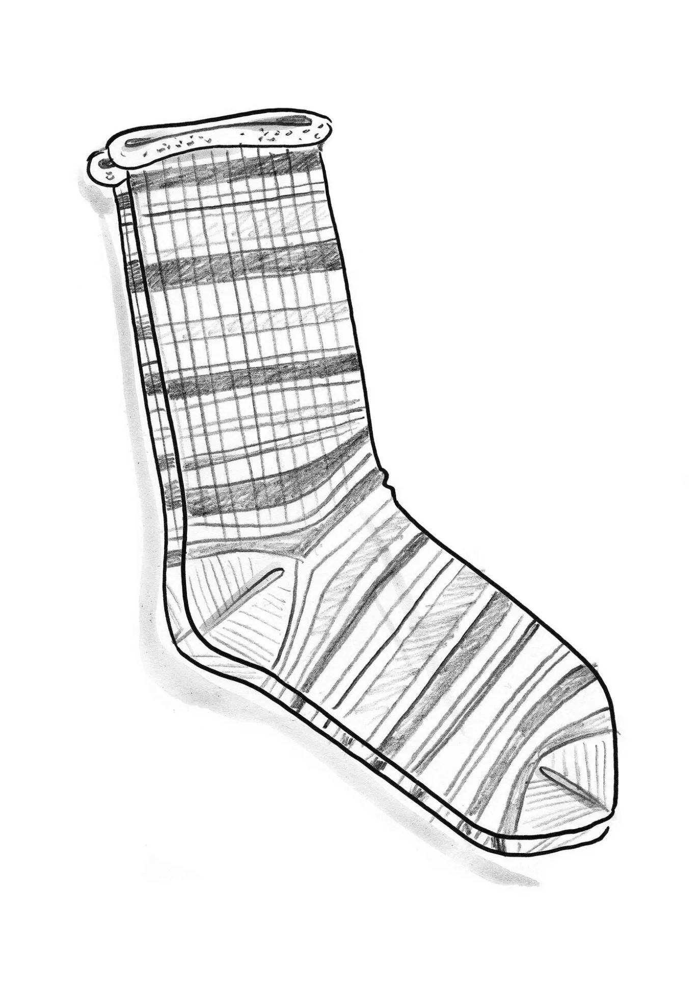 Gudrun Sjödén Stricksocken aus Lammwolle/Recycling-Wolle^ Accessoires