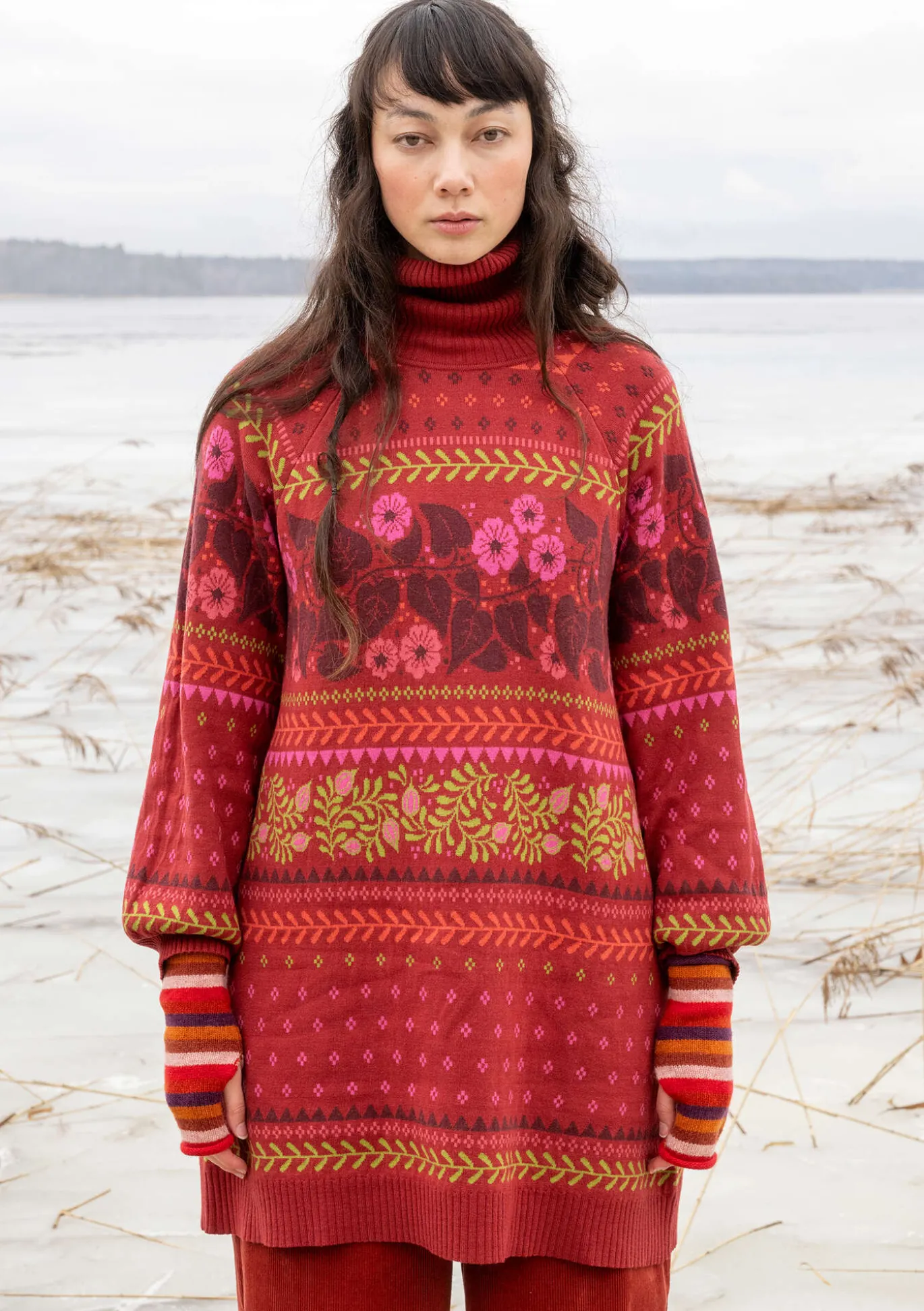 Gudrun Sjödén Stricktunika „Borealis“ aus Bio- und Recycling-Baumwolle/Wolle^ Tuniken