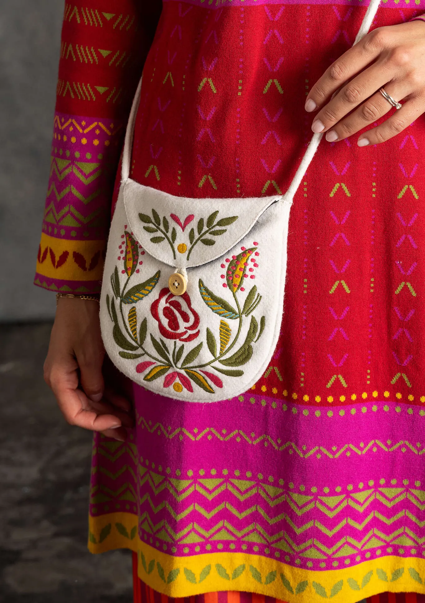 Gudrun Sjödén Tasche „Tova“ aus Wolle^ Taschen