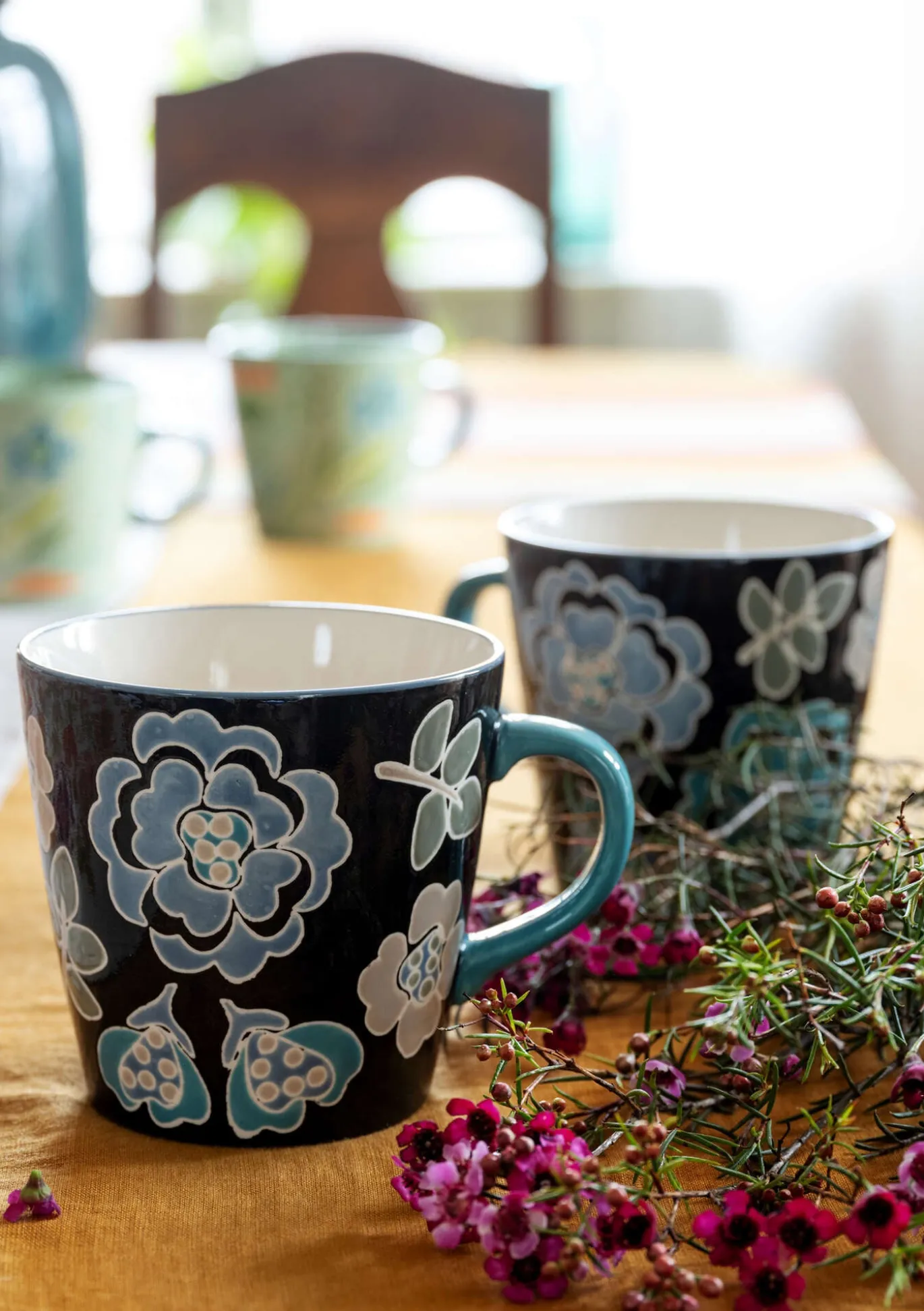 Gudrun Sjödén Teetasse „Wild rose“ aus Keramik^ Geschirr | Küche & Esszimmer