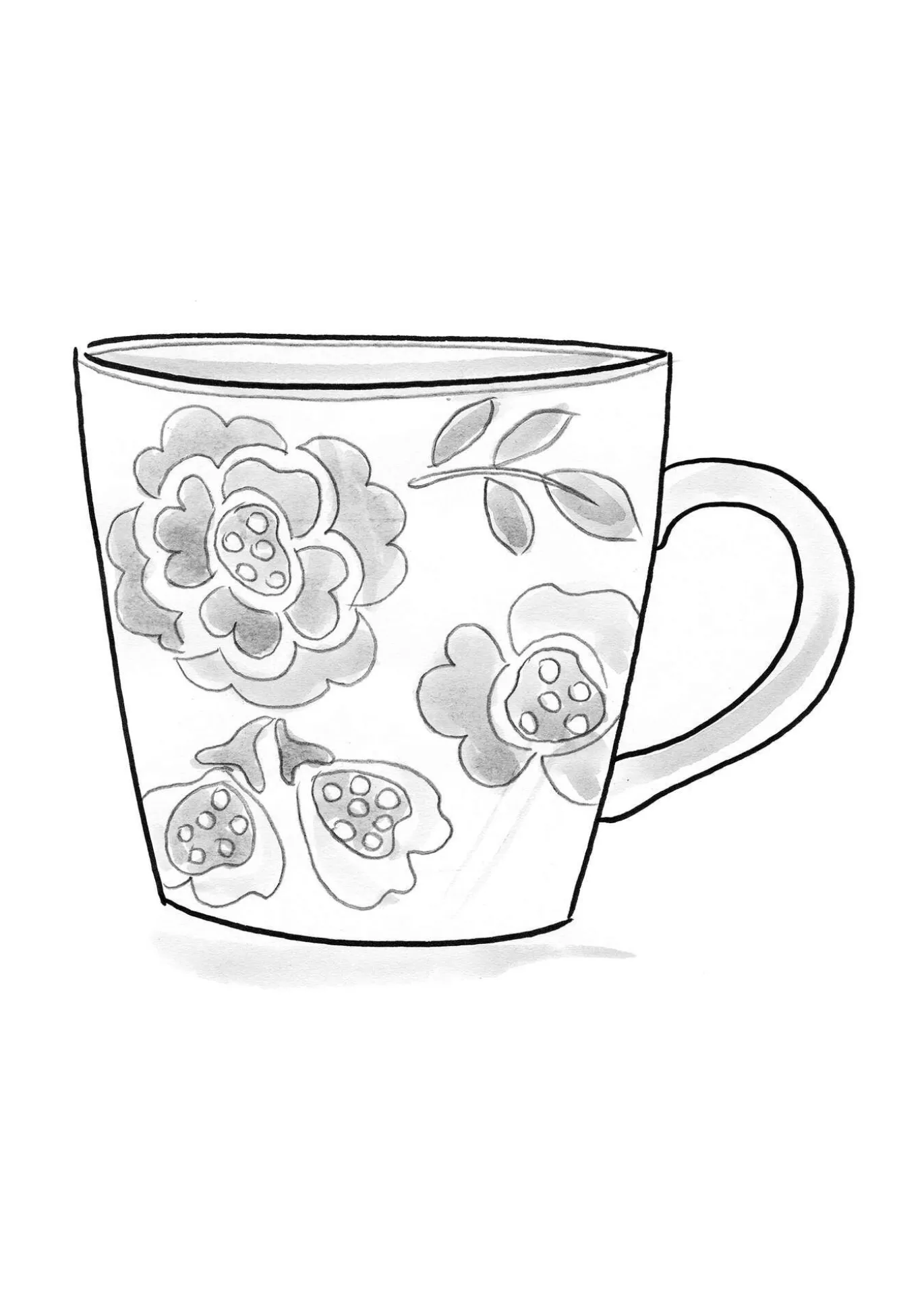 Gudrun Sjödén Teetasse „Wild rose“ aus Keramik^ Geschirr | Küche & Esszimmer