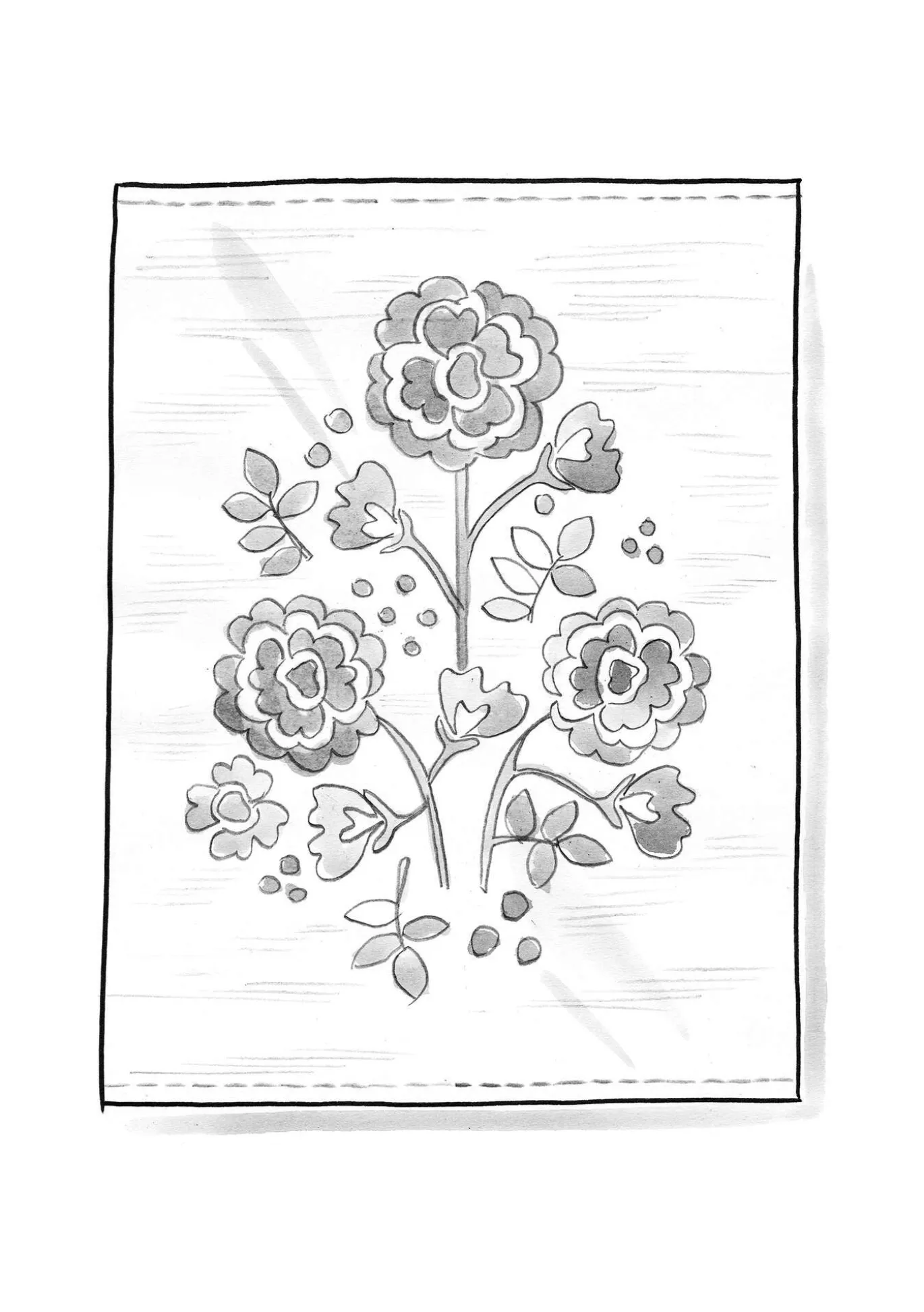 Gudrun Sjödén Teppich „Wild rose“ aus Bio-Baumwolle^ Teppiche | Heimtextilien