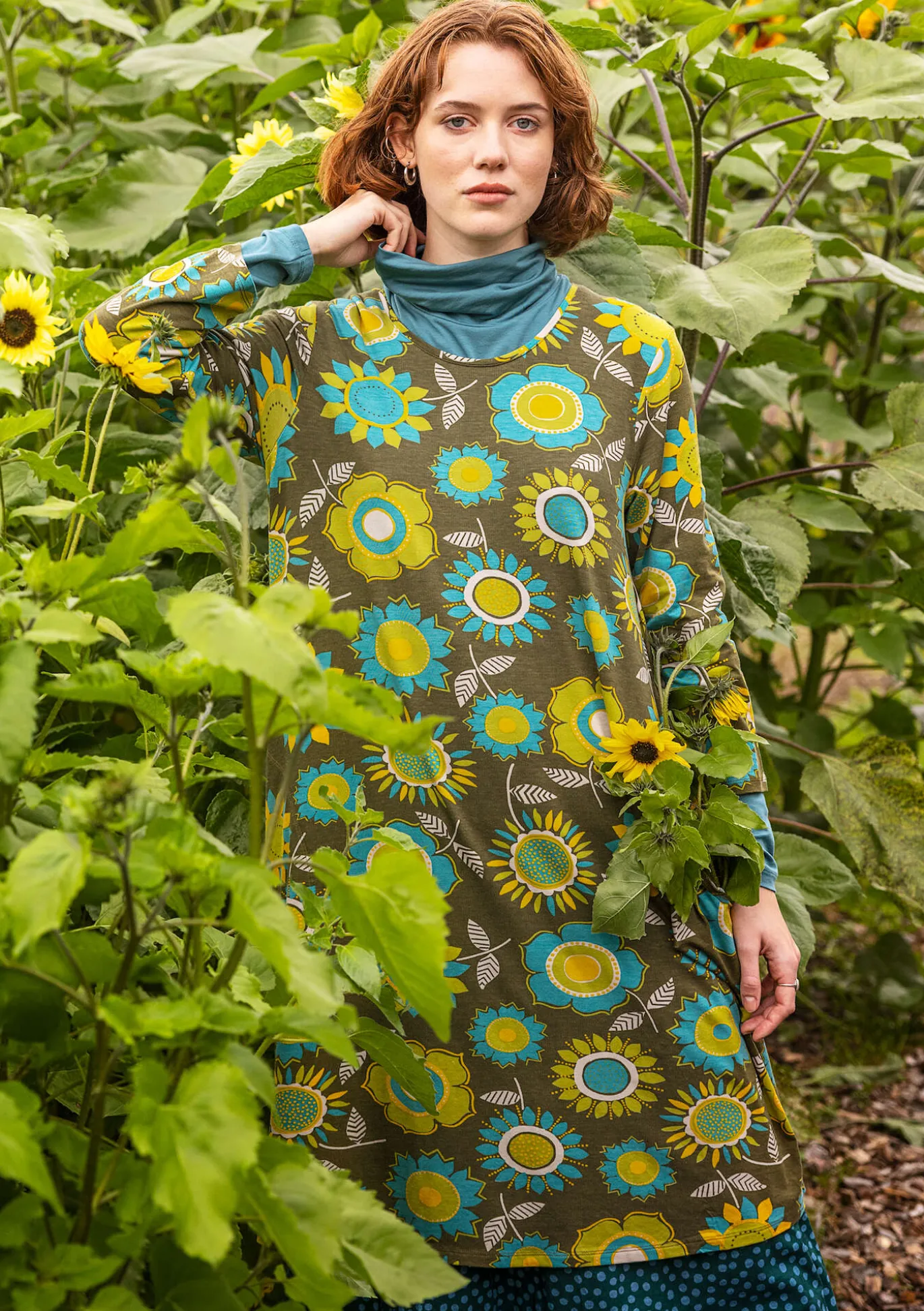 Gudrun Sjödén Trikotkleid „Sunflower“ aus Lyocell/Elasthan^ Kleider