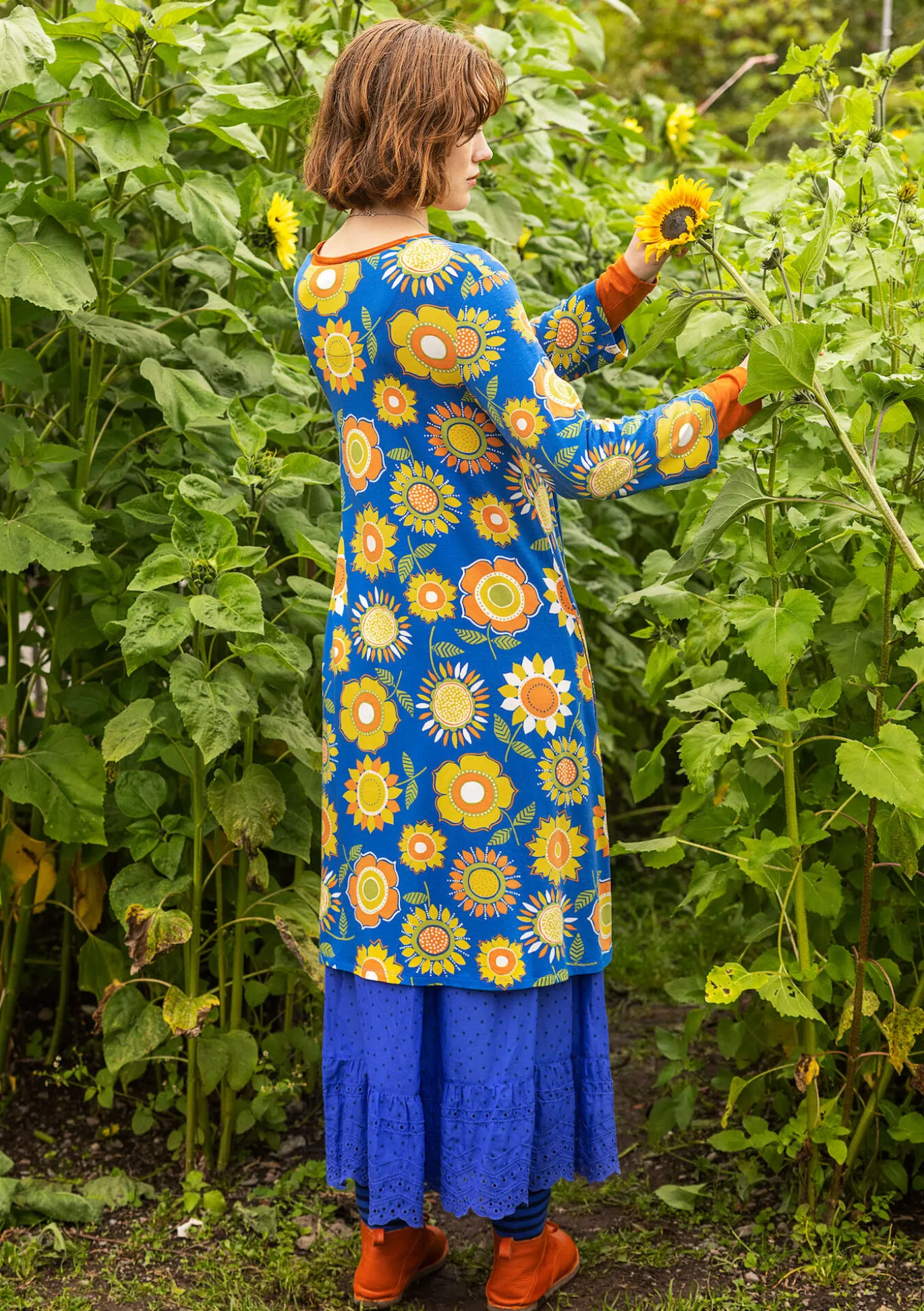 Gudrun Sjödén Trikotkleid „Sunflower“ aus Lyocell/Elasthan^ Kleider