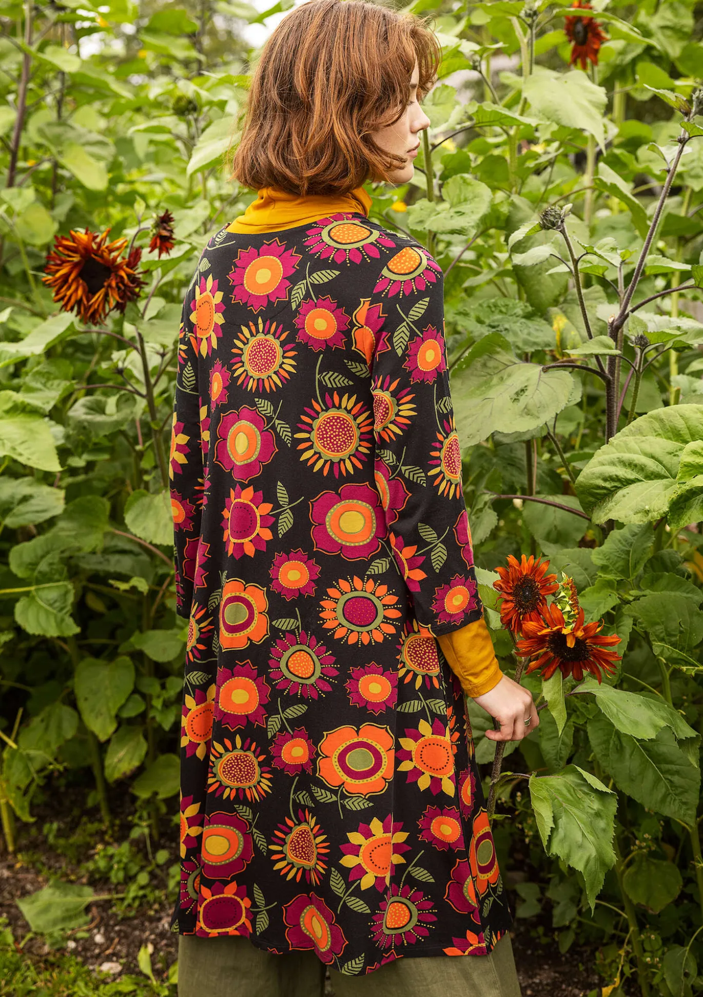 Gudrun Sjödén Trikotkleid „Sunflower“ aus Lyocell/Elasthan^ Kleider