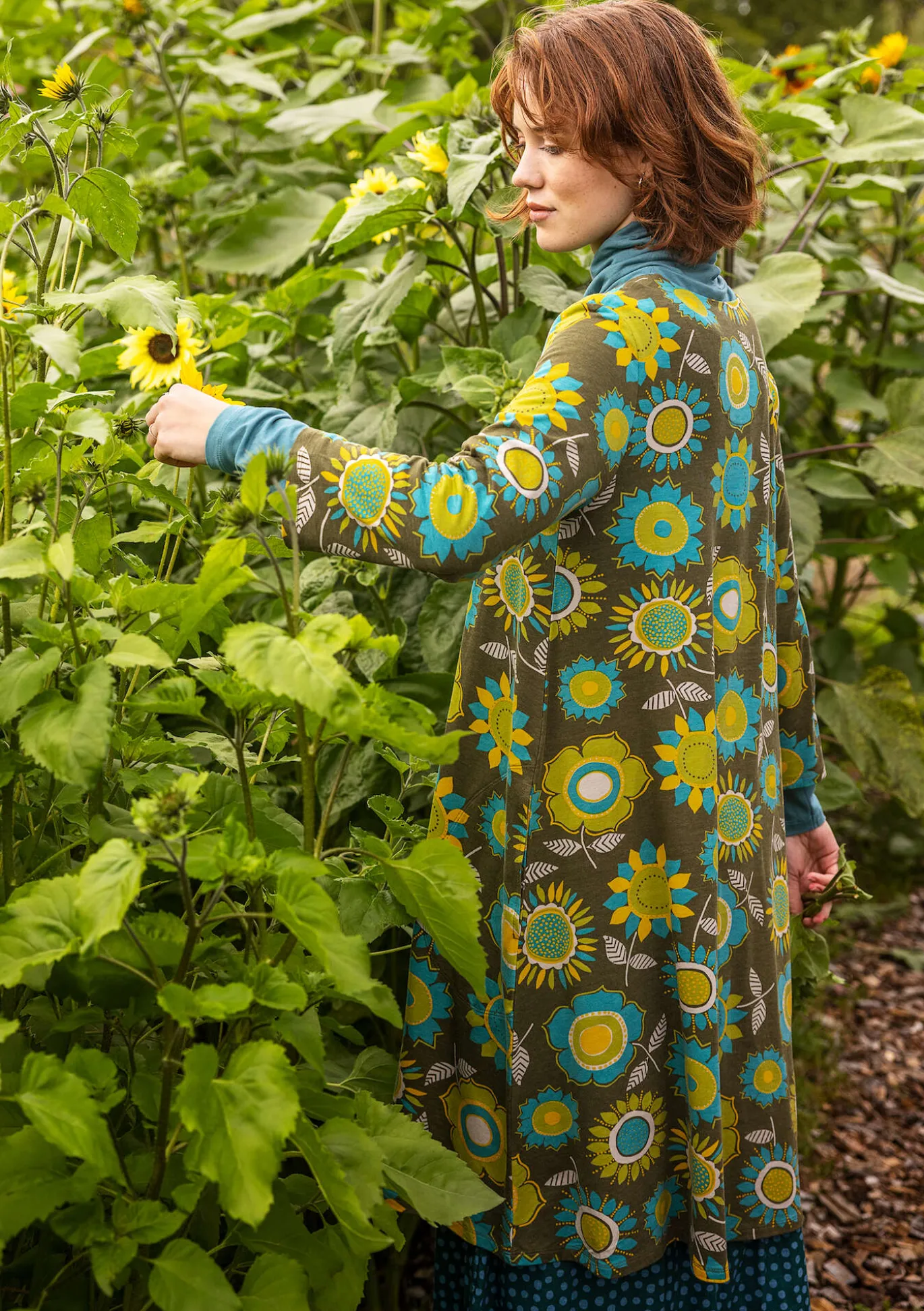 Gudrun Sjödén Trikotkleid „Sunflower“ aus Lyocell/Elasthan^ Kleider