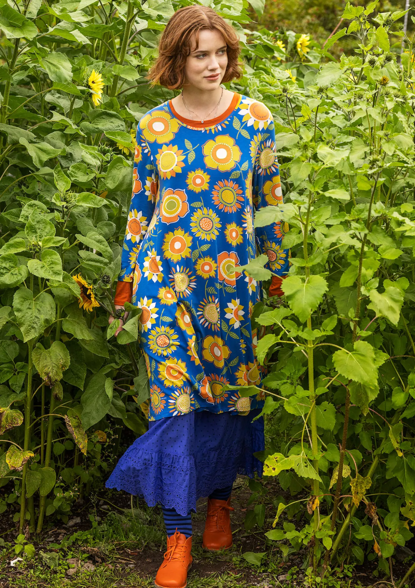 Gudrun Sjödén Trikotkleid „Sunflower“ aus Lyocell/Elasthan^ Kleider