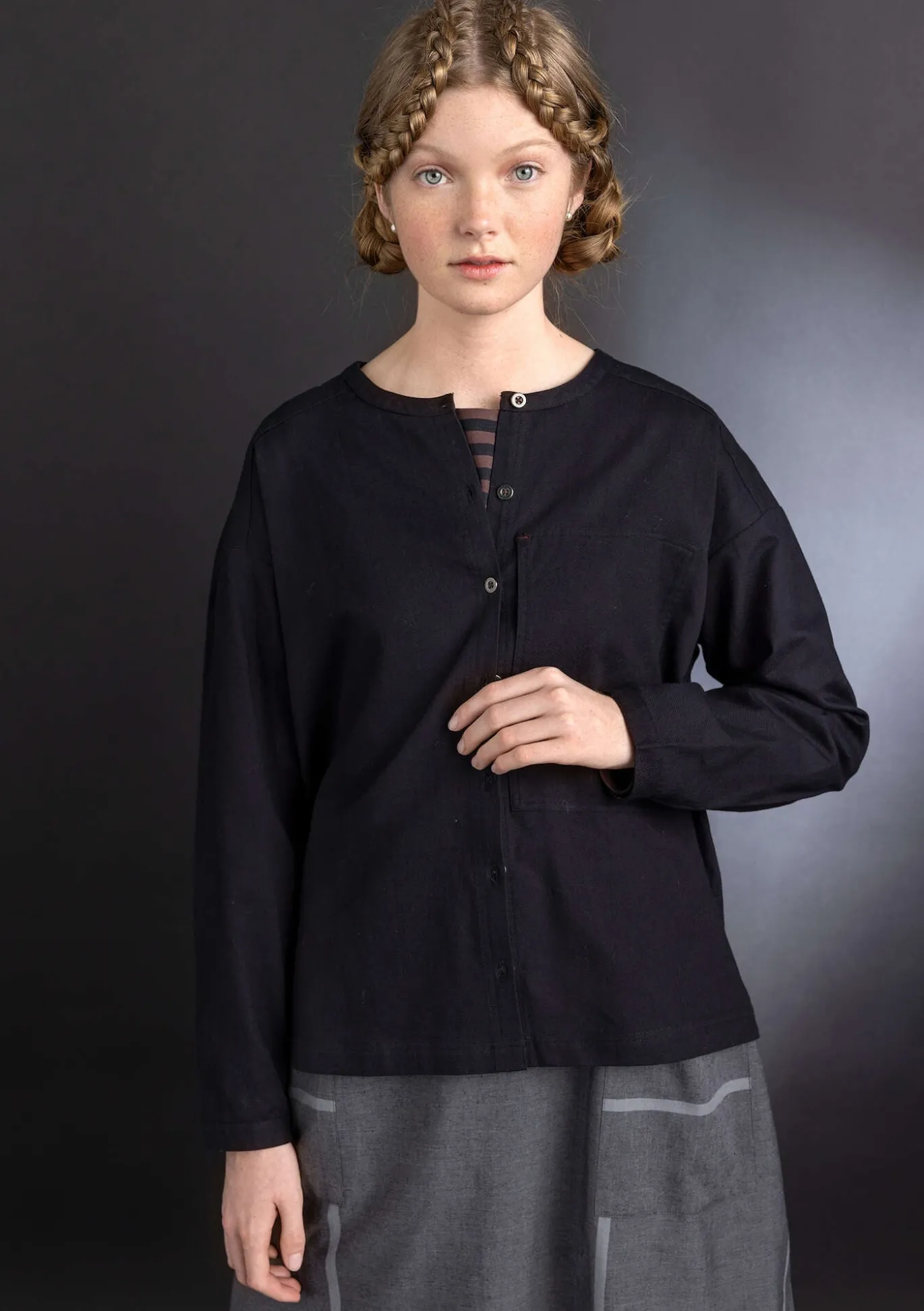 Gudrun Sjödén Twillbluse aus Bio-Baumwolle^ Pullover & Shirts