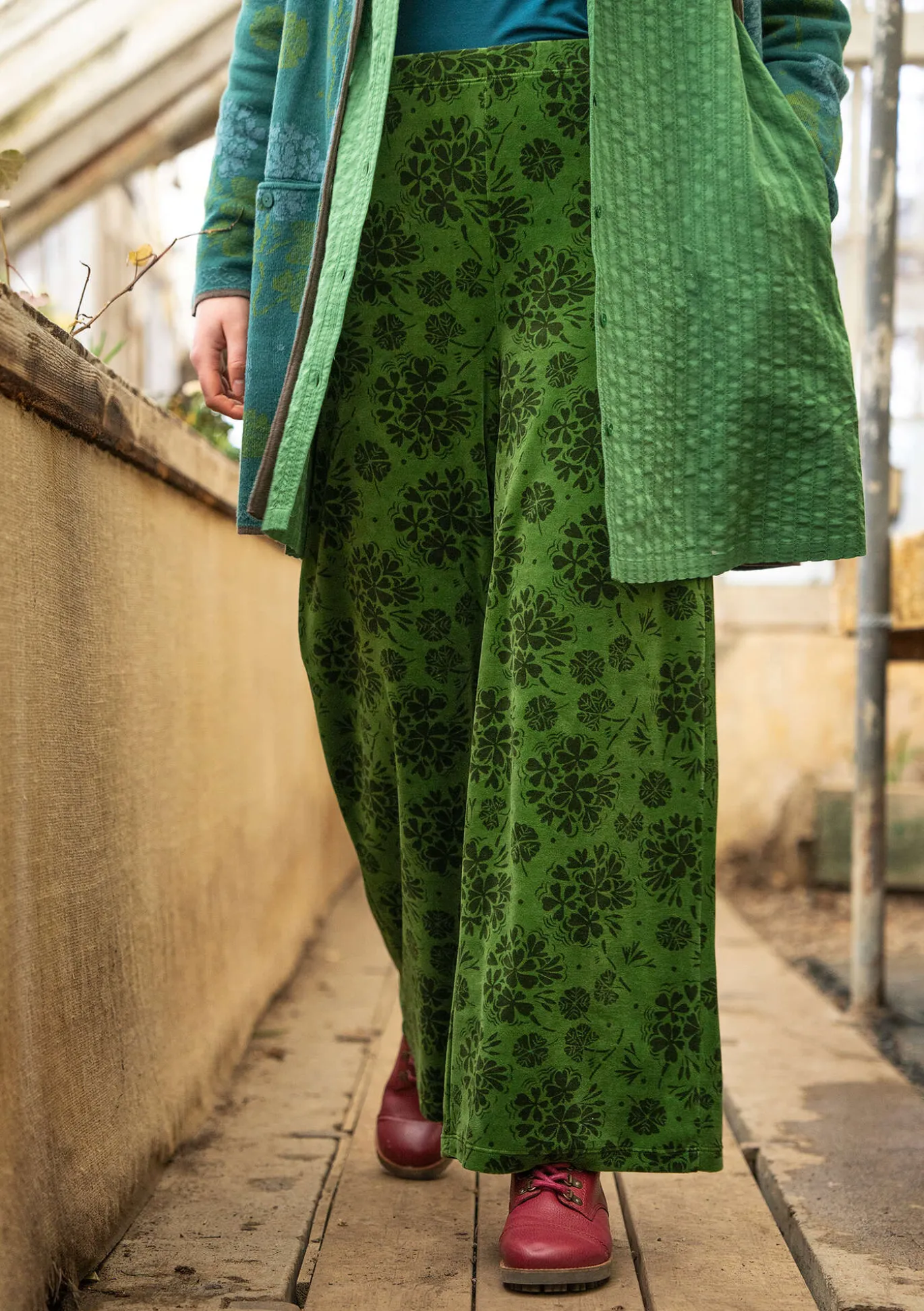 Gudrun Sjödén Velourshose „Selma“ aus Bio-Baumwolle/Recycling-Polyester^ Hosen