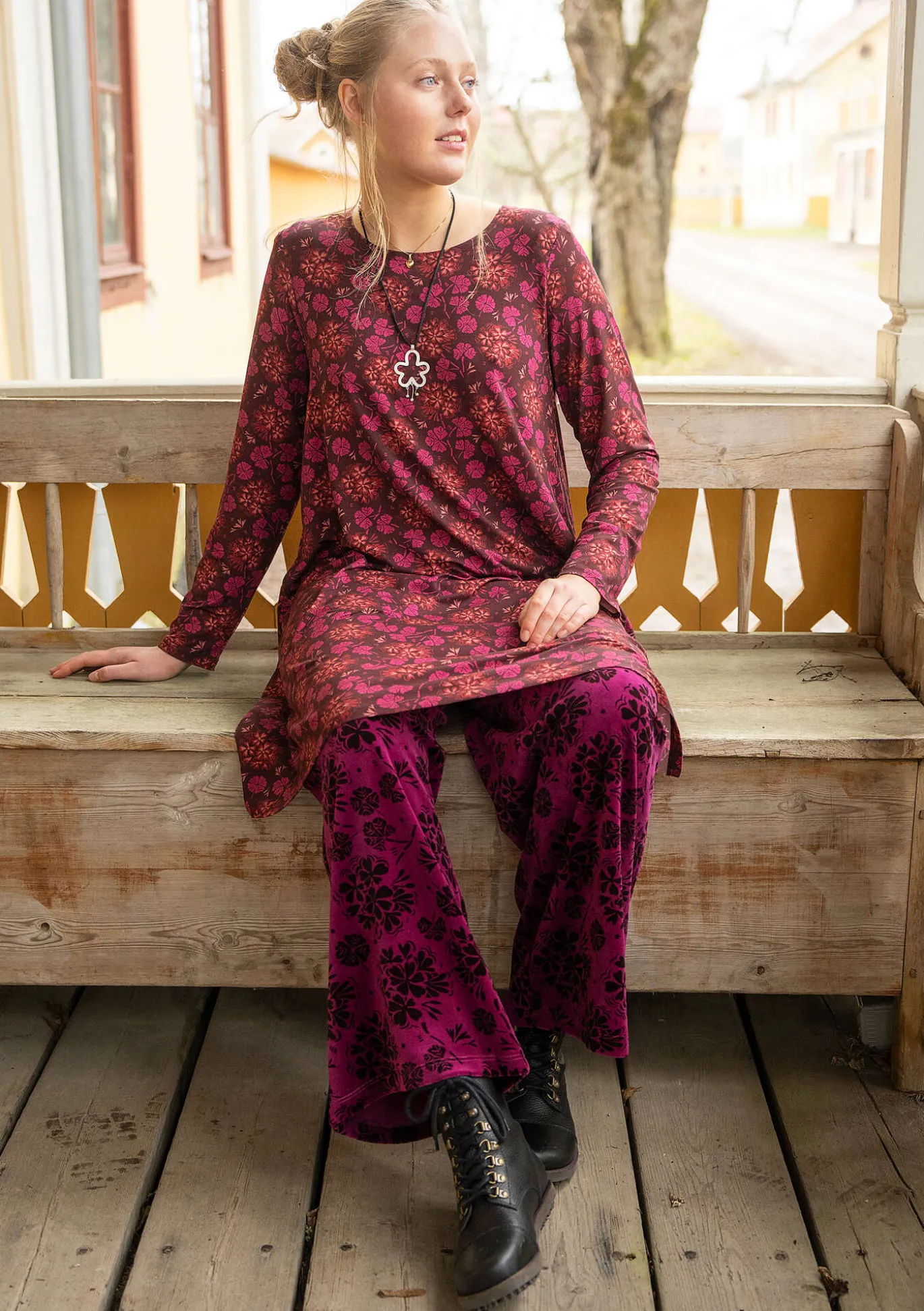 Gudrun Sjödén Velourshose „Selma“ aus Bio-Baumwolle/Recycling-Polyester^ Hosen