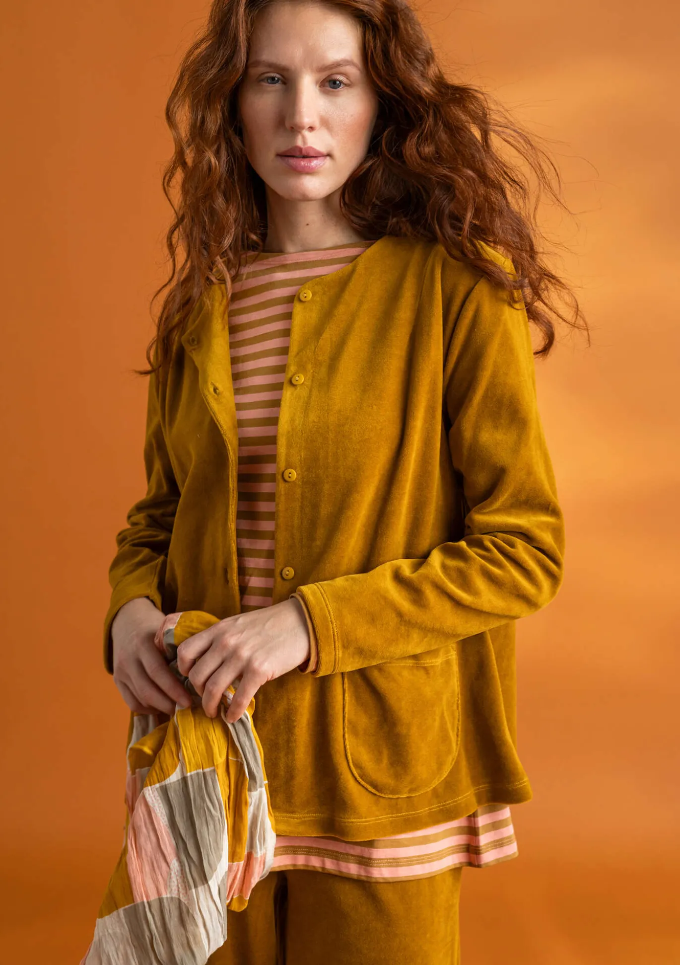 Gudrun Sjödén Veloursjacke aus Bio-Baumwolle/Recycling-Polyester^ Strickjacken | Pullover & Shirts