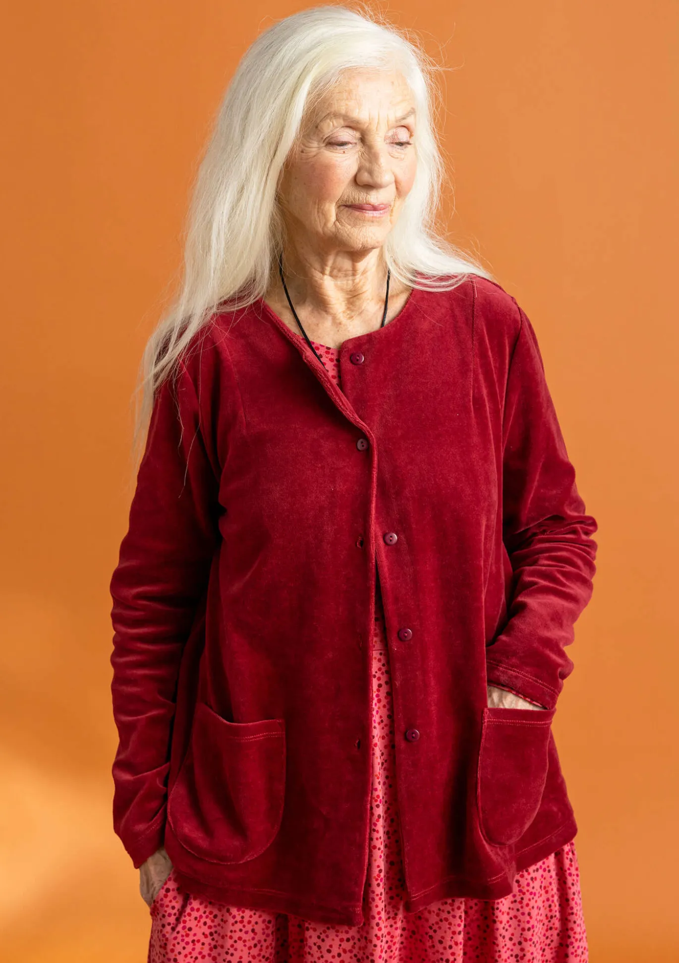 Gudrun Sjödén Veloursjacke aus Bio-Baumwolle/Recycling-Polyester^ Strickjacken | Pullover & Shirts