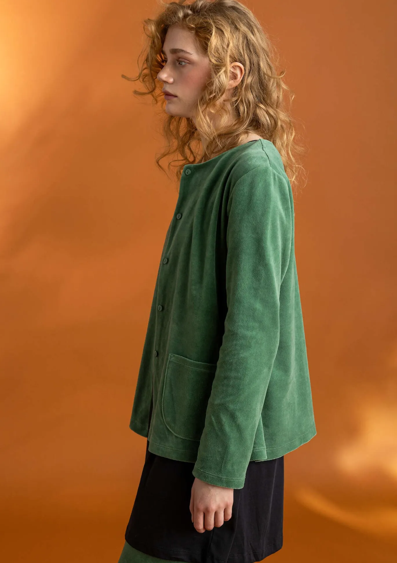 Gudrun Sjödén Veloursjacke aus Bio-Baumwolle/Recycling-Polyester^ Strickjacken | Pullover & Shirts