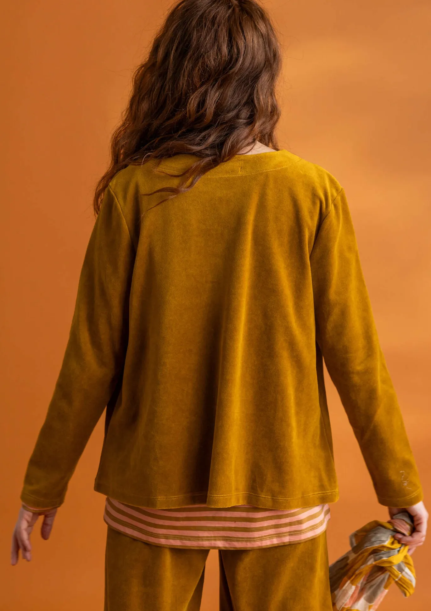 Gudrun Sjödén Veloursjacke aus Bio-Baumwolle/Recycling-Polyester^ Strickjacken | Pullover & Shirts