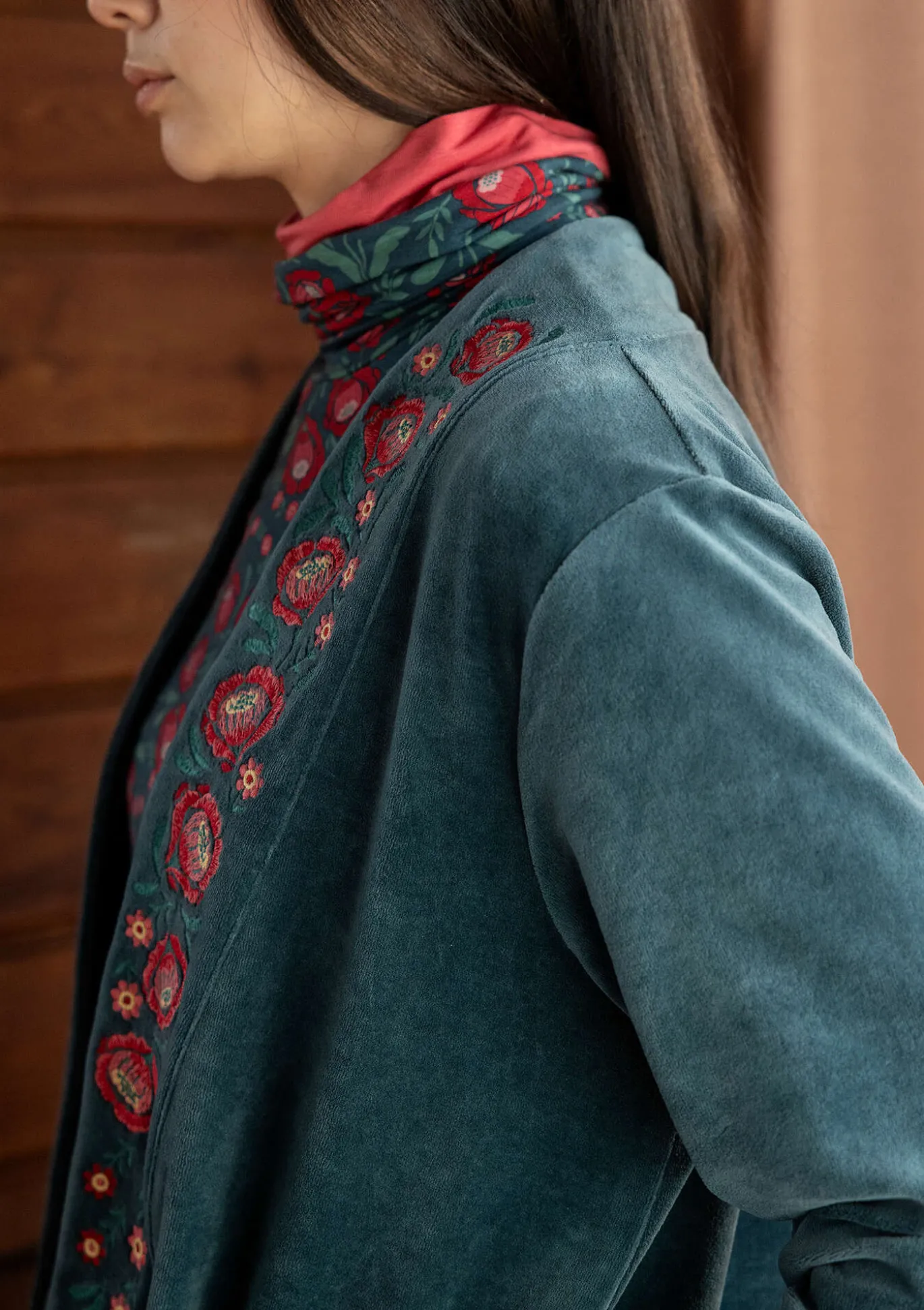 Gudrun Sjödén Veloursjacke „Nora“ aus Bio-Baumwolle/Recycling-Polyester^ Strickjacken | Jacken & Mäntel