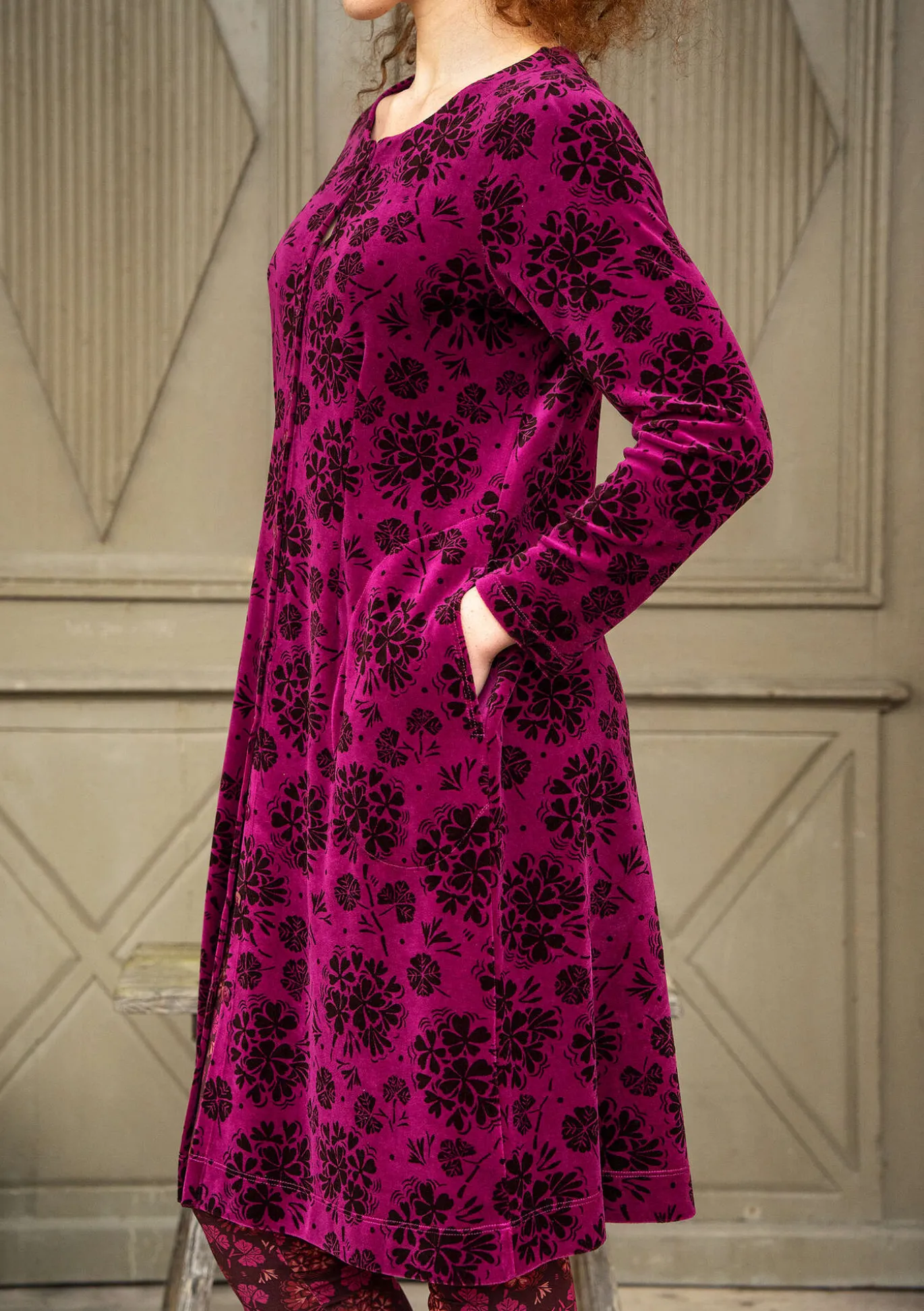 Gudrun Sjödén Velourskleid „Selma“ aus Bio-Baumwolle/Recycling-Polyester^ Kleider