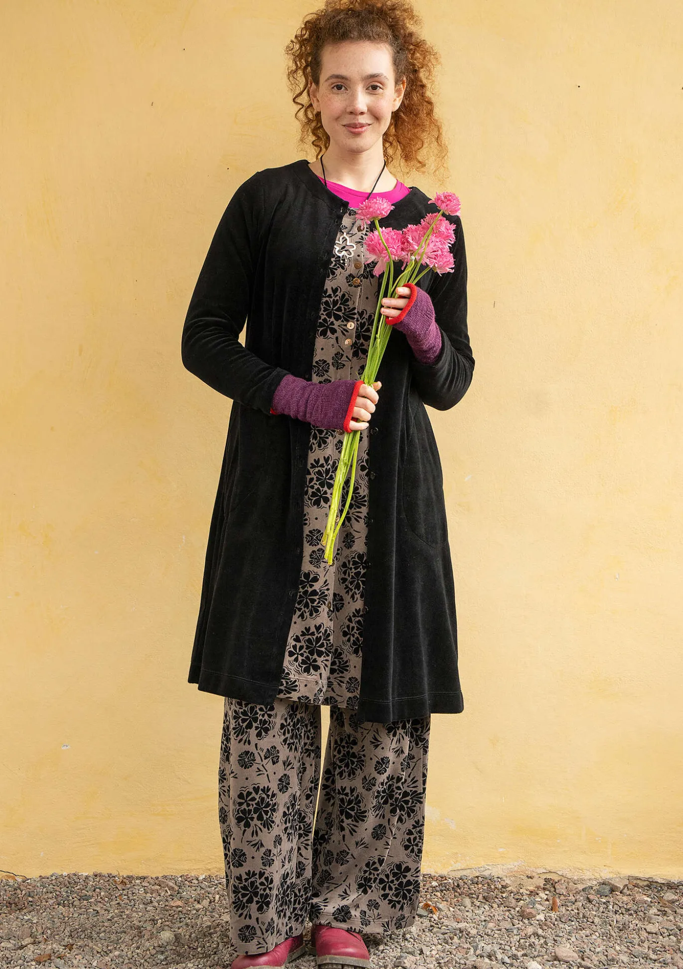 Gudrun Sjödén Velourskleid „Selma“ aus Bio-Baumwolle/Recycling-Polyester^ Kleider