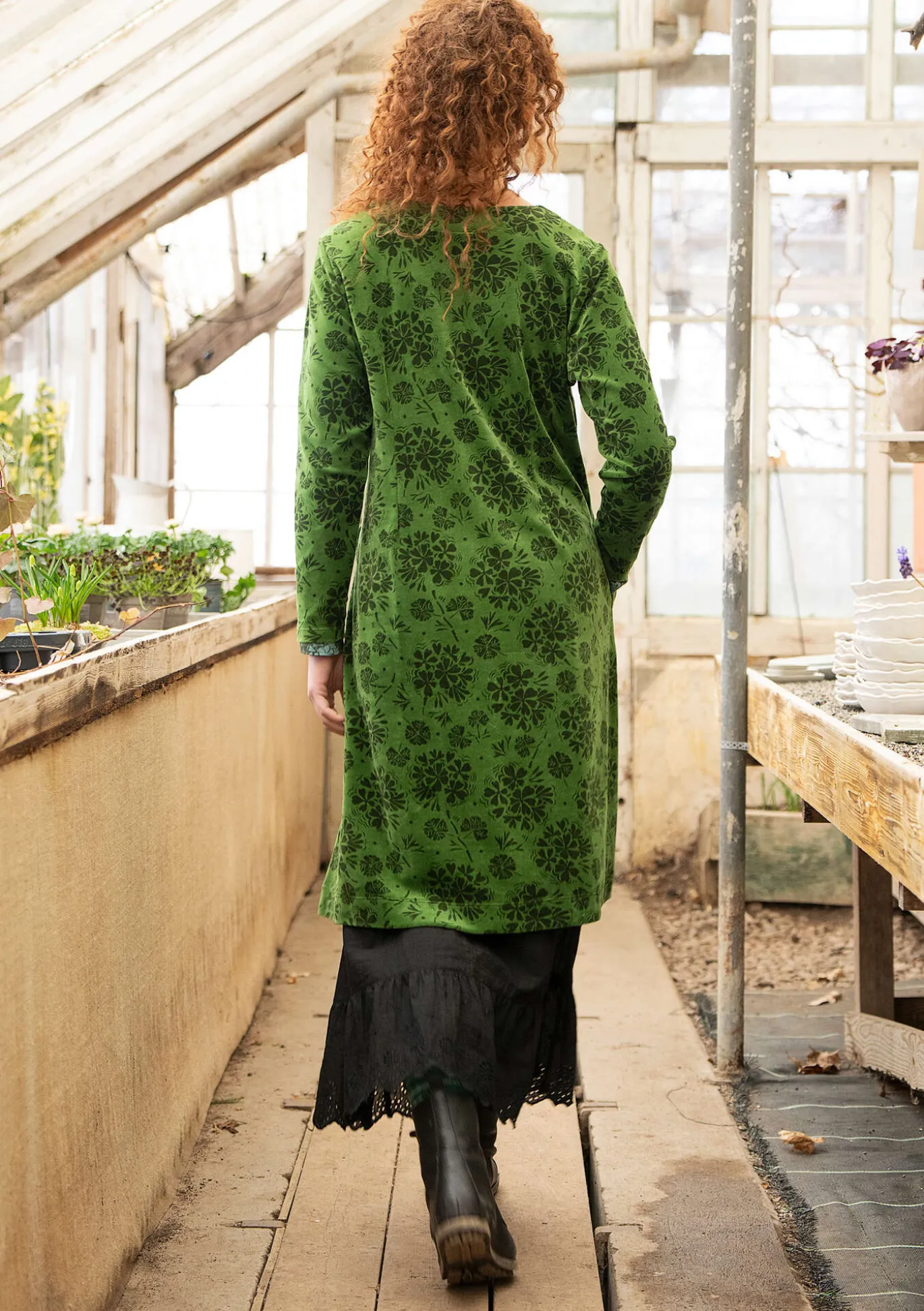 Gudrun Sjödén Velourskleid „Selma“ aus Bio-Baumwolle/Recycling-Polyester^ Kleider