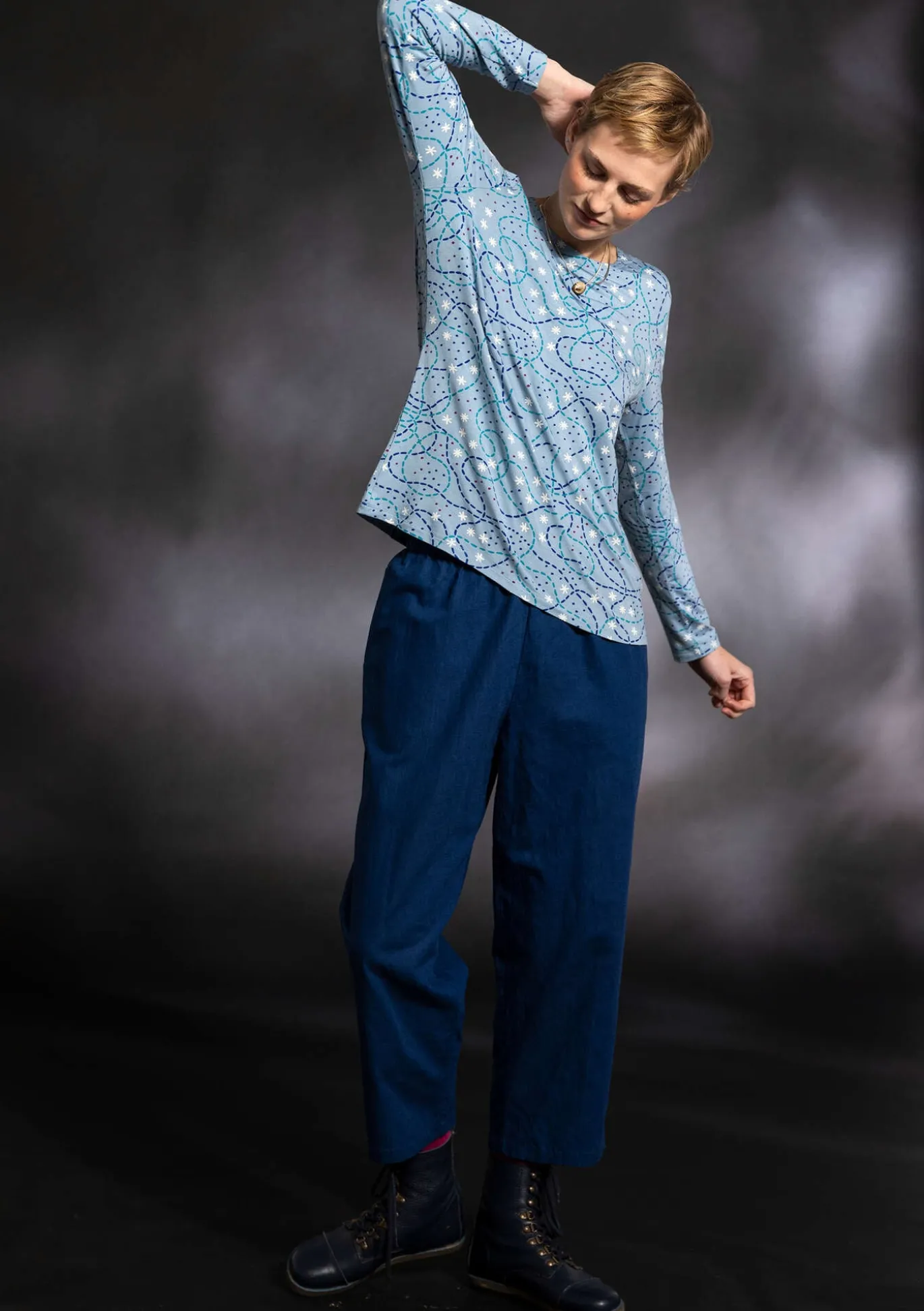 Gudrun Sjödén Webhose aus Bio-Baumwolle/Leinen^ Hosen