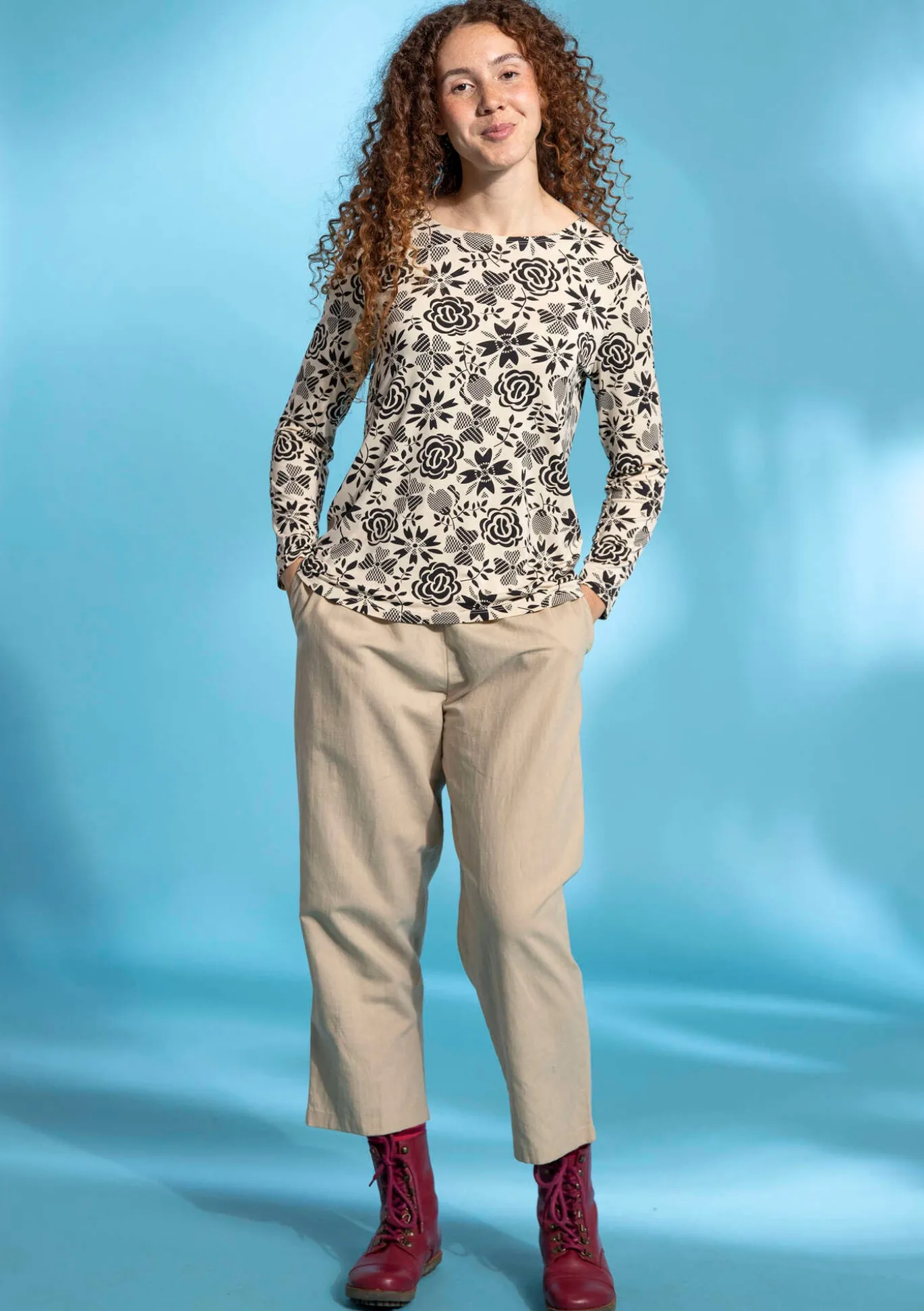 Gudrun Sjödén Webhose aus Bio-Baumwolle/Leinen^ Hosen