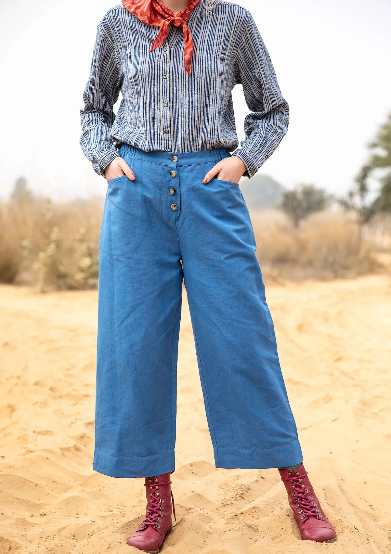 Gudrun Sjödén Webhose aus Leinen/Bio-Baumwolle^ Hosen