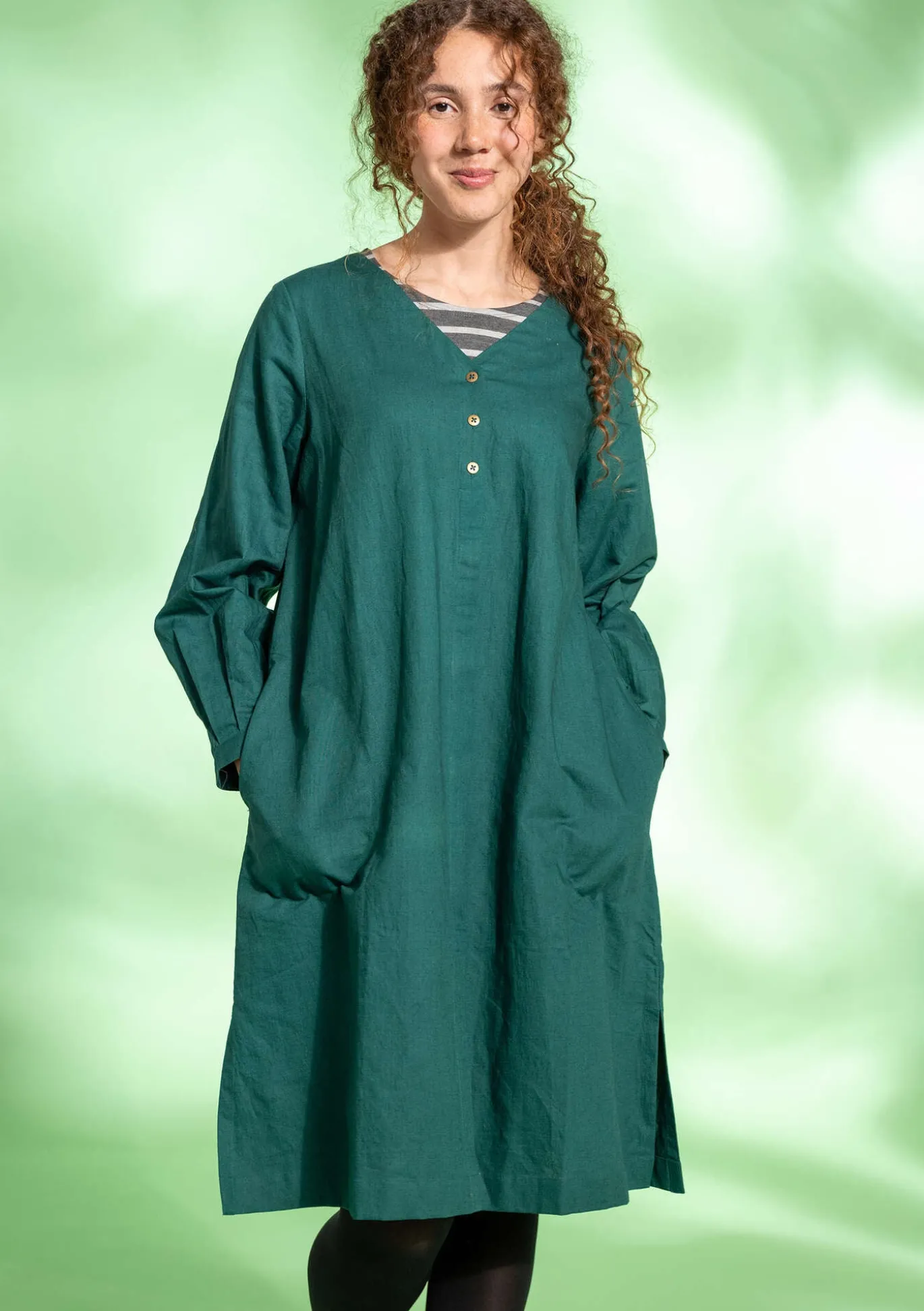 Gudrun Sjödén Webkleid aus Bio-Baumwolle/Leinen^ Kleider