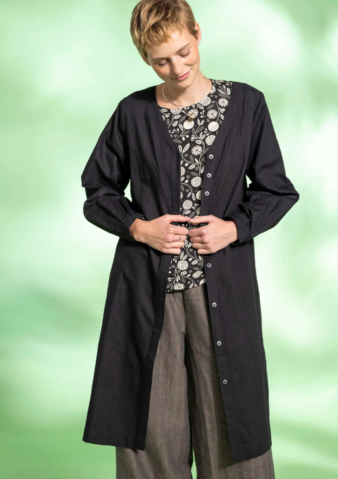 Gudrun Sjödén Webkleid aus Bio-Baumwolle/Leinen^ Kleider