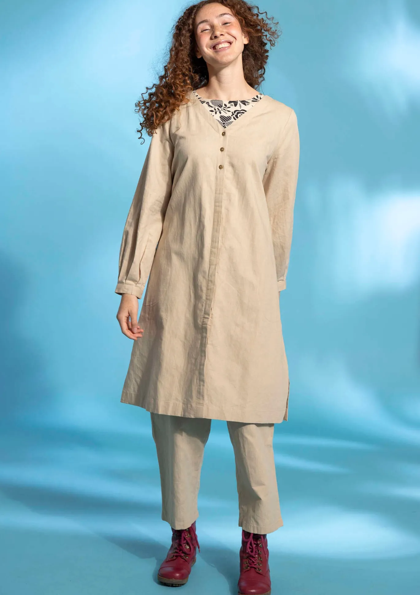 Gudrun Sjödén Webkleid aus Bio-Baumwolle/Leinen^ Kleider