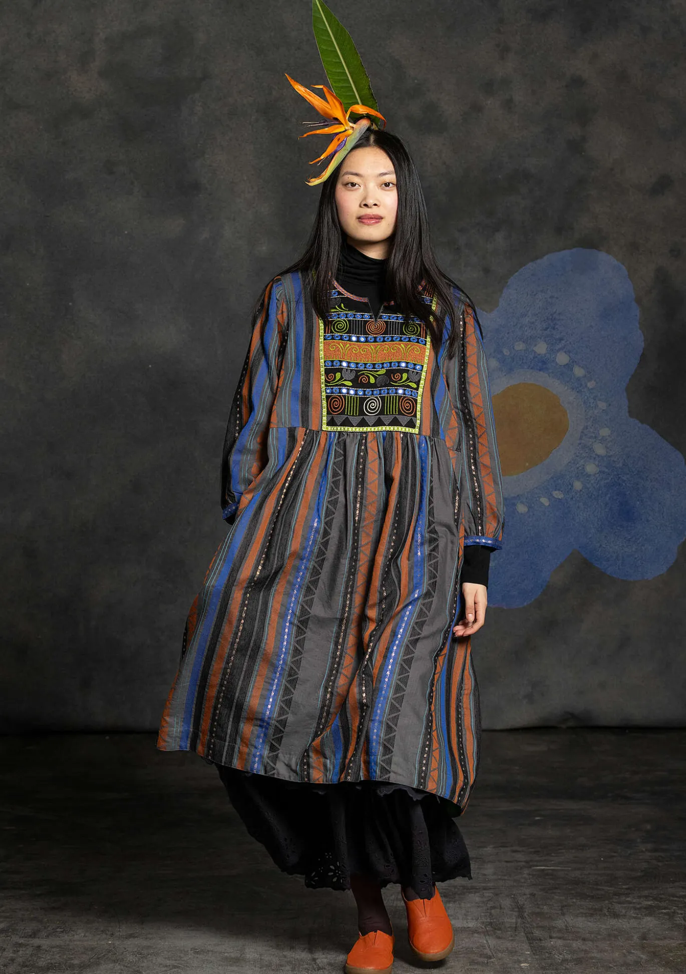 Gudrun Sjödén Webkleid „Jaipur“ aus Wolle/Baumwolle^ Kleider