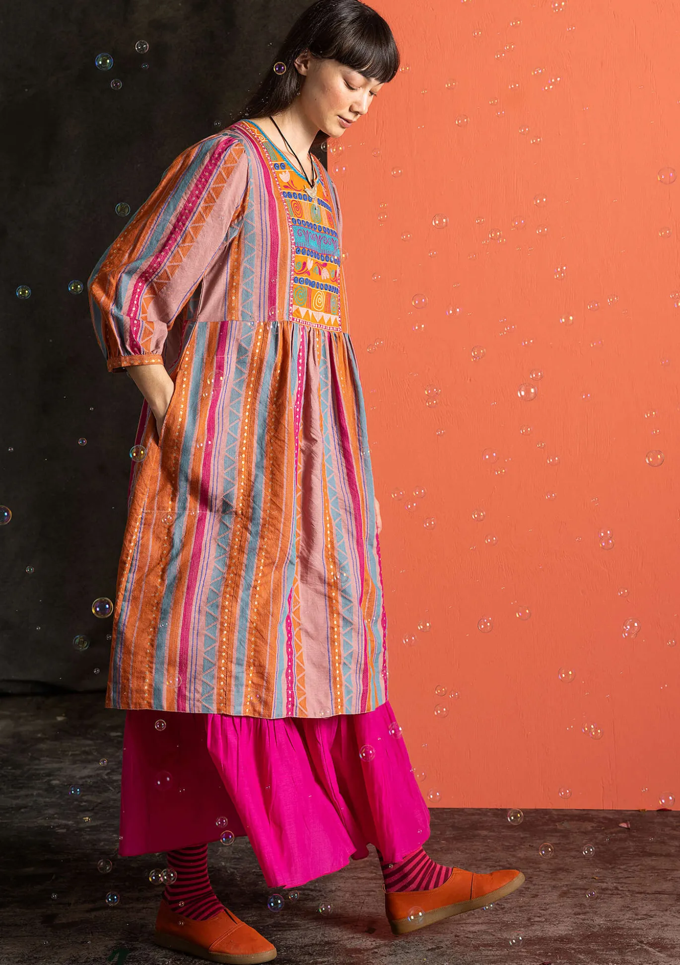 Gudrun Sjödén Webkleid „Jaipur“ aus Wolle/Baumwolle^ Kleider