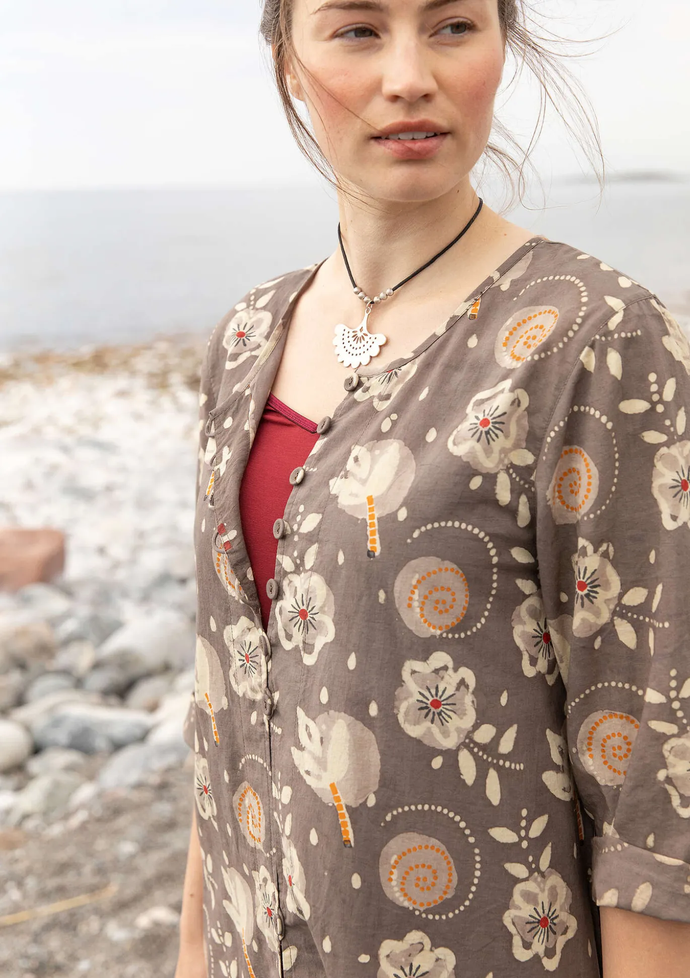 Gudrun Sjödén Webkleid „Kamala“ aus Bio-Baumwolle^ Kleider