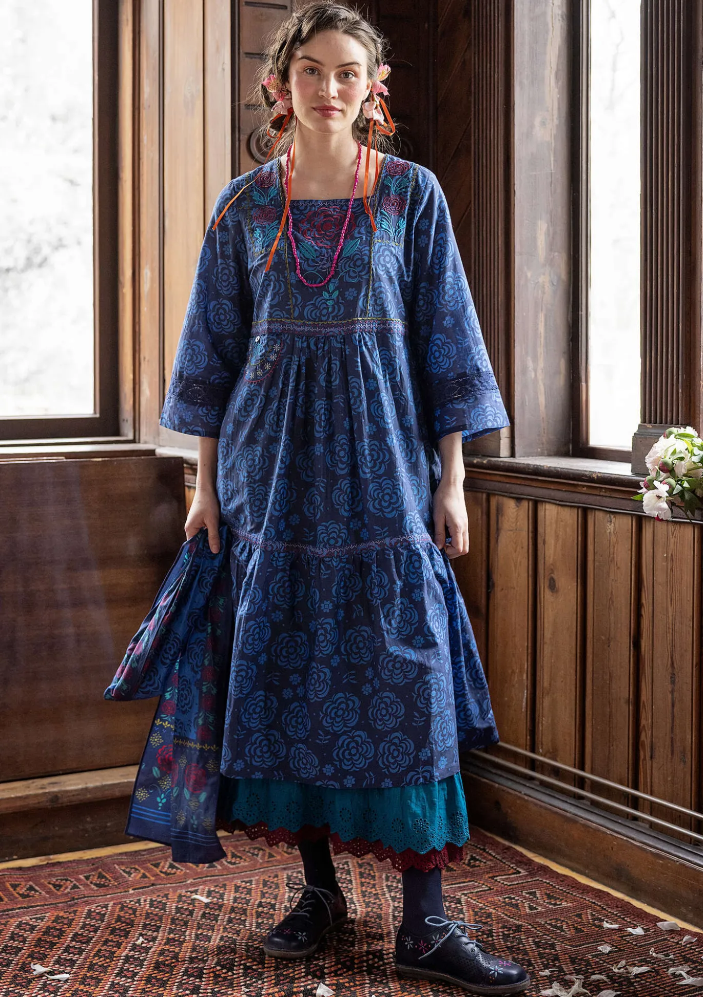 Gudrun Sjödén Webkleid „Kamelia“ aus Bio-Baumwolle/Seide^ Kleider
