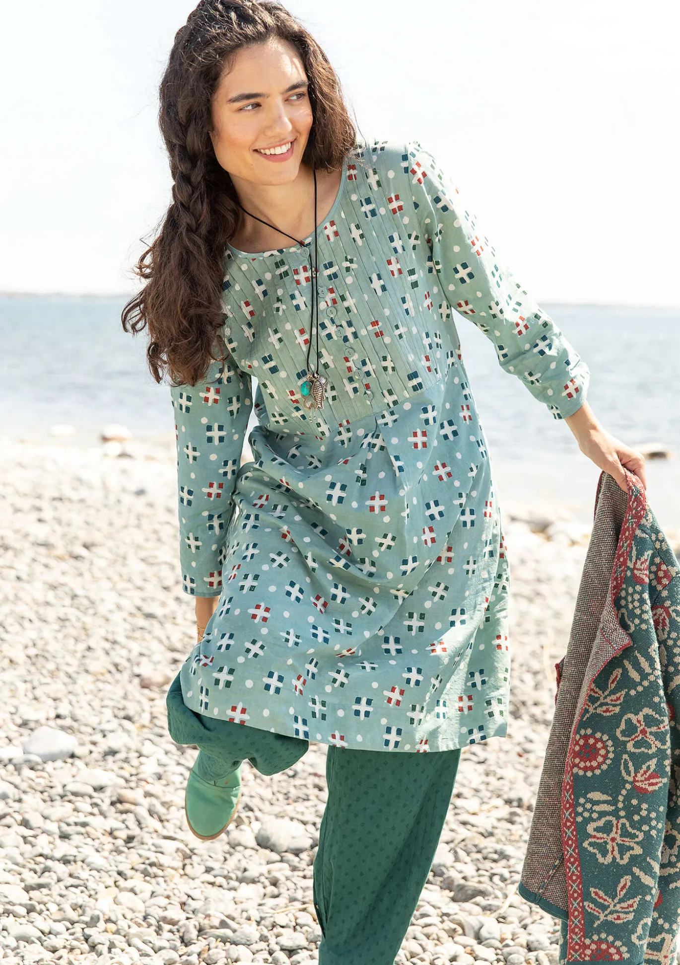 Gudrun Sjödén Webkleid „Neela“ aus Bio-Baumwolle^ Kleider