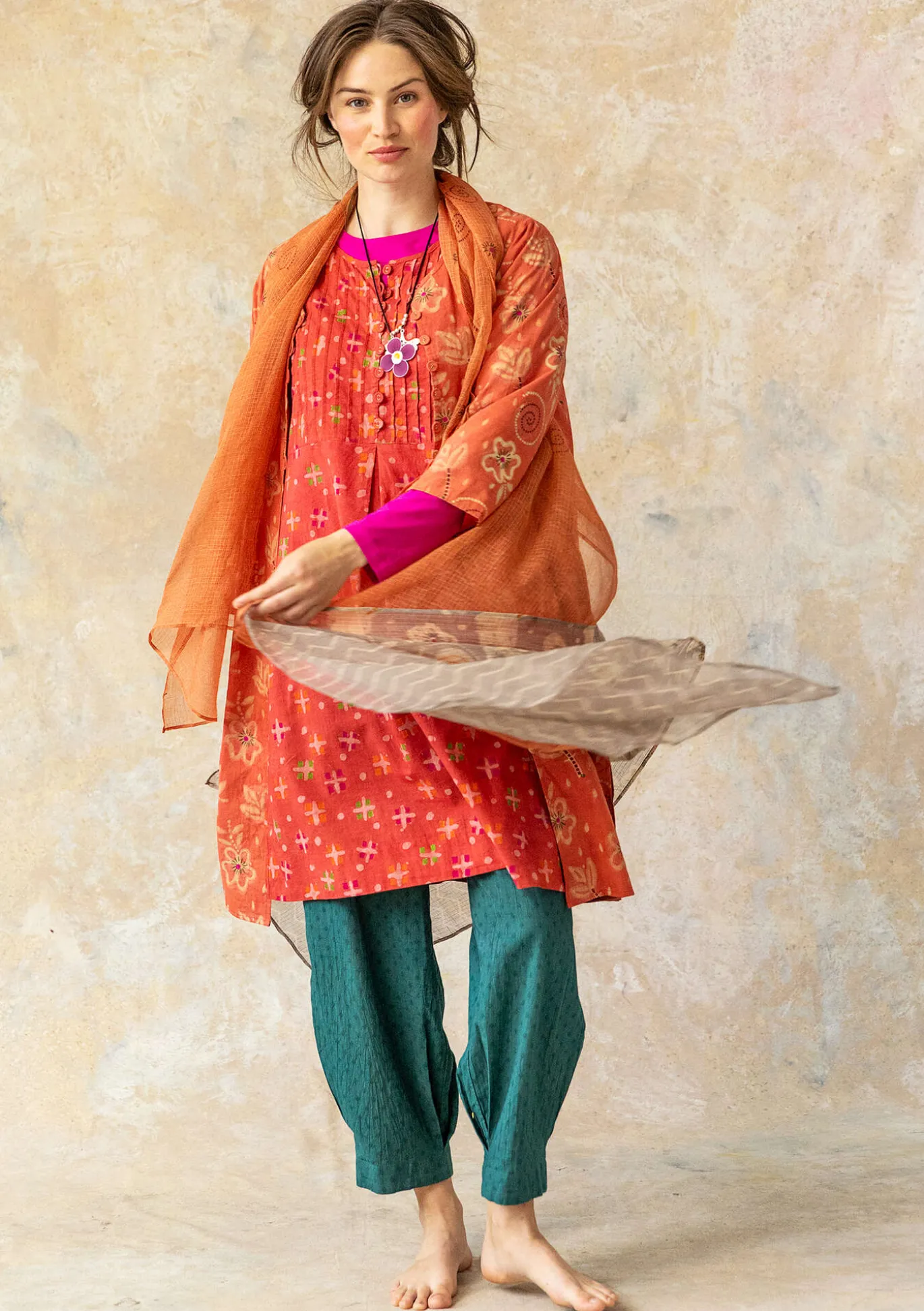 Gudrun Sjödén Webkleid „Neela“ aus Bio-Baumwolle^ Kleider