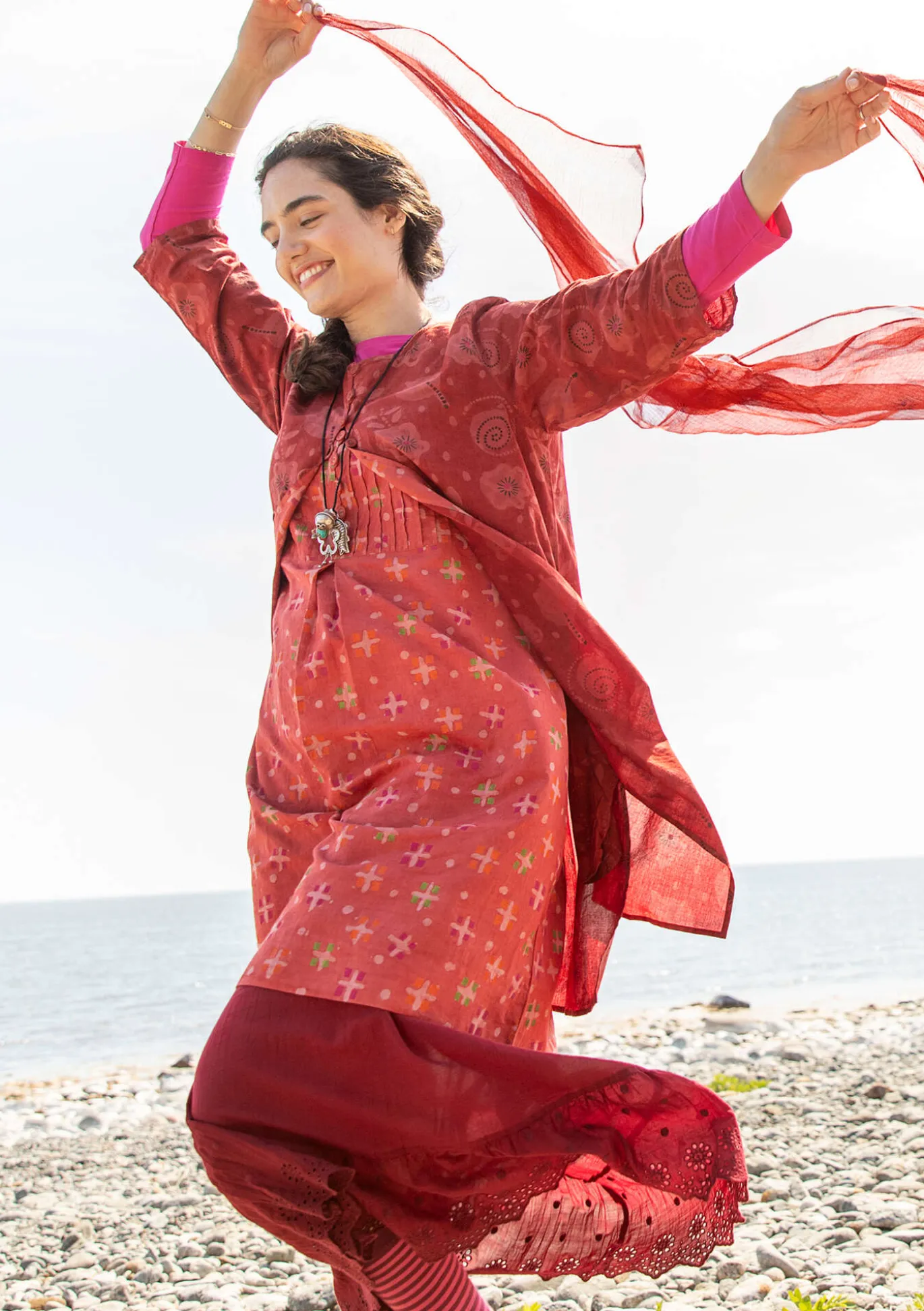 Gudrun Sjödén Webkleid „Neela“ aus Bio-Baumwolle^ Kleider