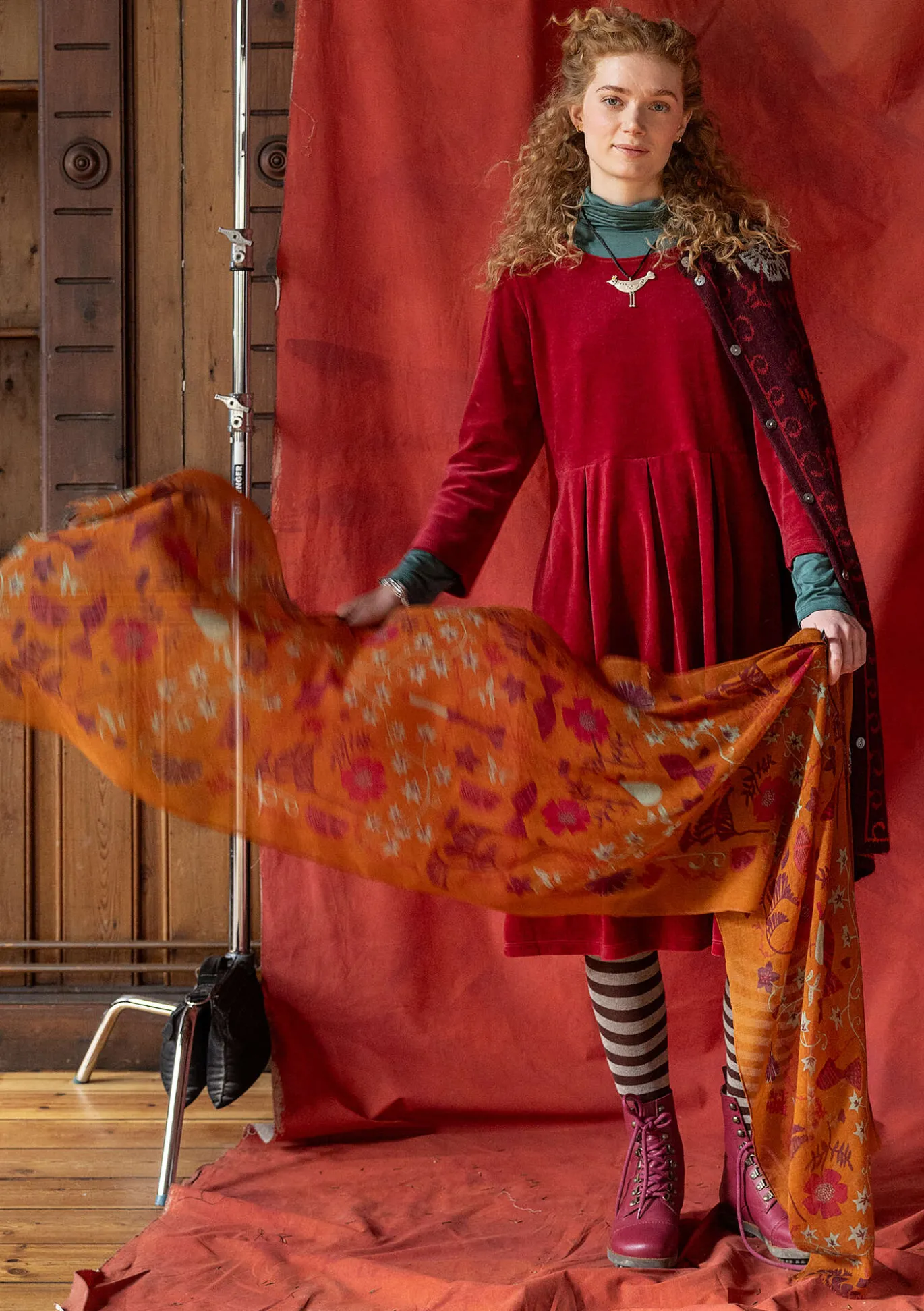 Gudrun Sjödén Webschal „Fyrverkeri“ aus Wolle^ Accessoires | Schals Und Tücher